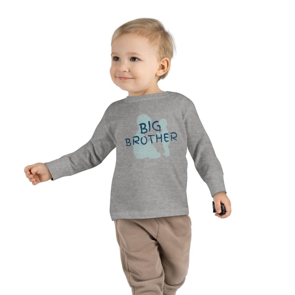 Big Bro Toddler Long Sleeve Tee — Cute Sibling Announcement Shirt