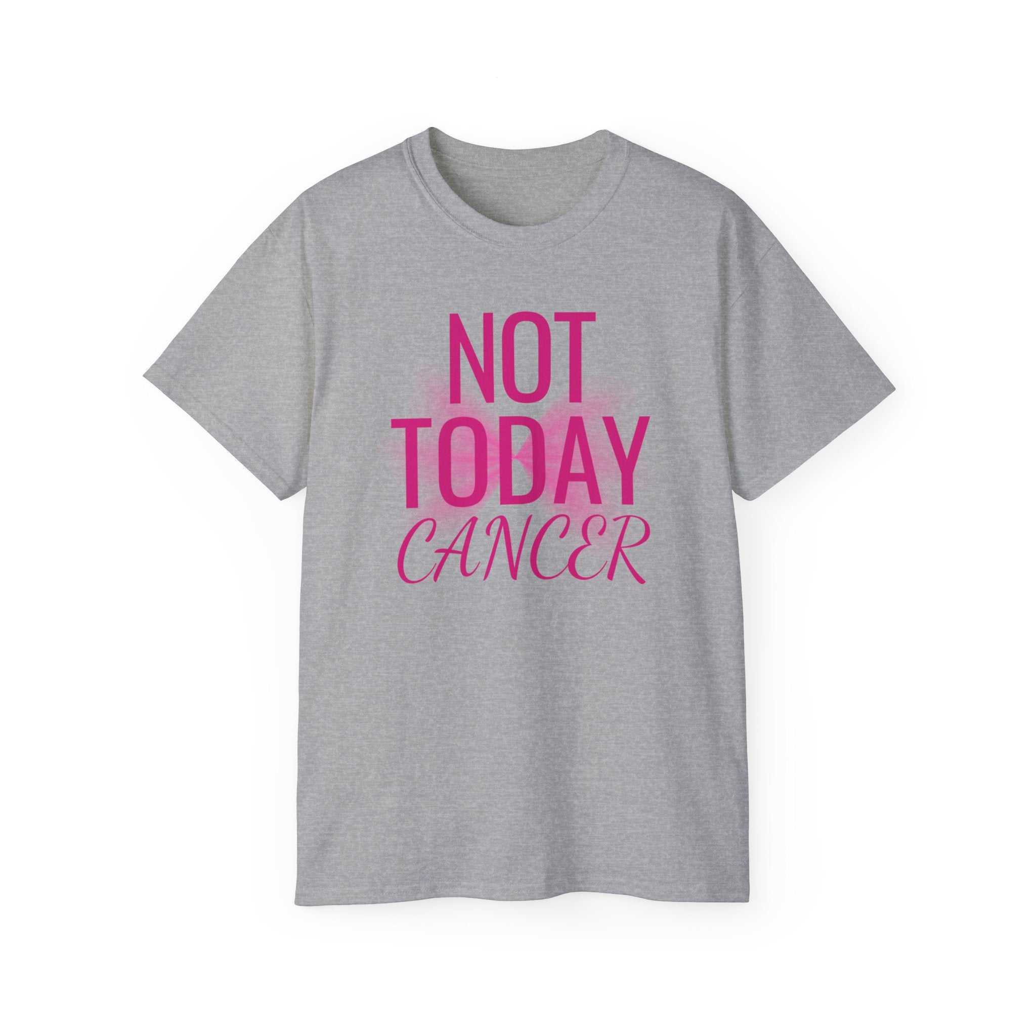 Not Today Cancer T-Shirt — Inspirational Cancer Awareness Tee with Pink Ribbon