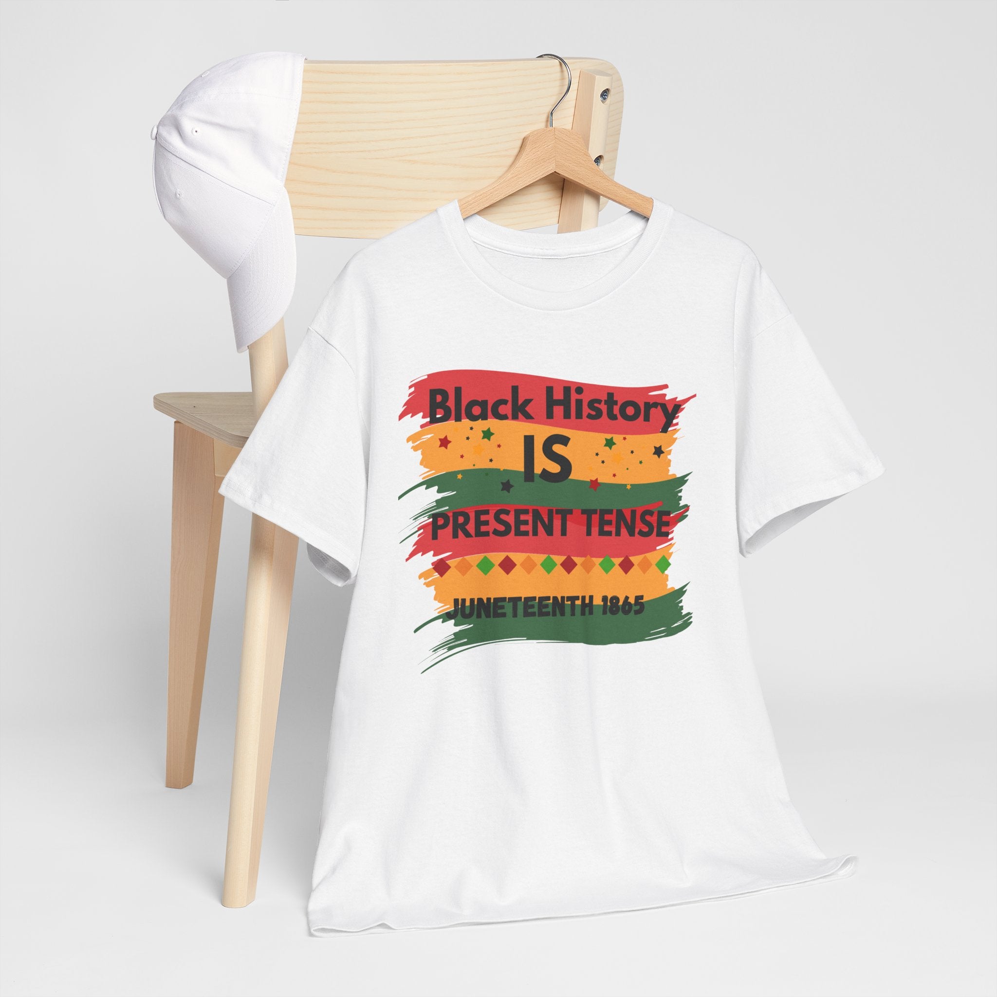 T-Shirt — "Black History Is Present Tense" Juneteenth Pride Tee
