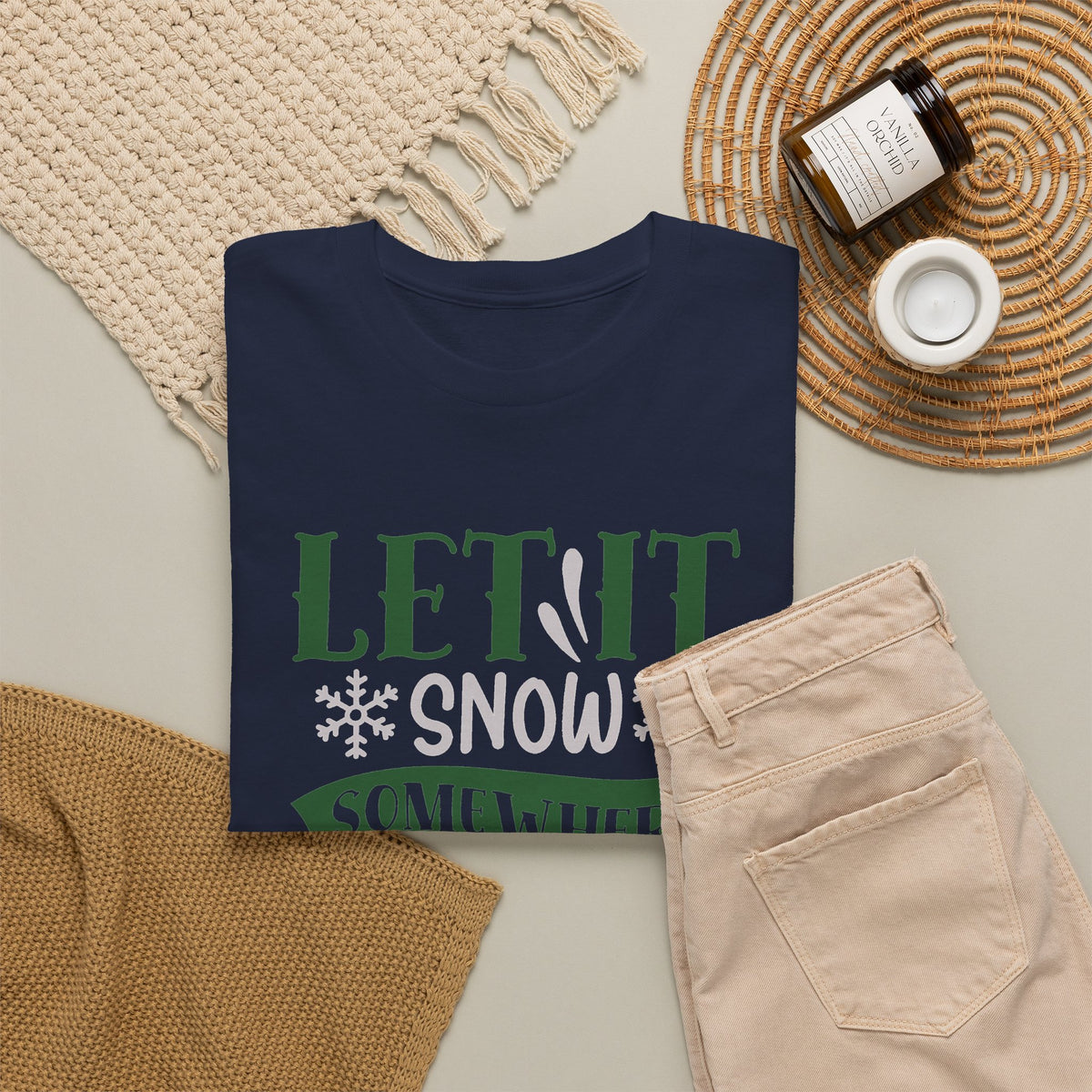 Let It Snow, Watch a Movie Somewhere Else Ho Ho Ho Christmas T-Shirt