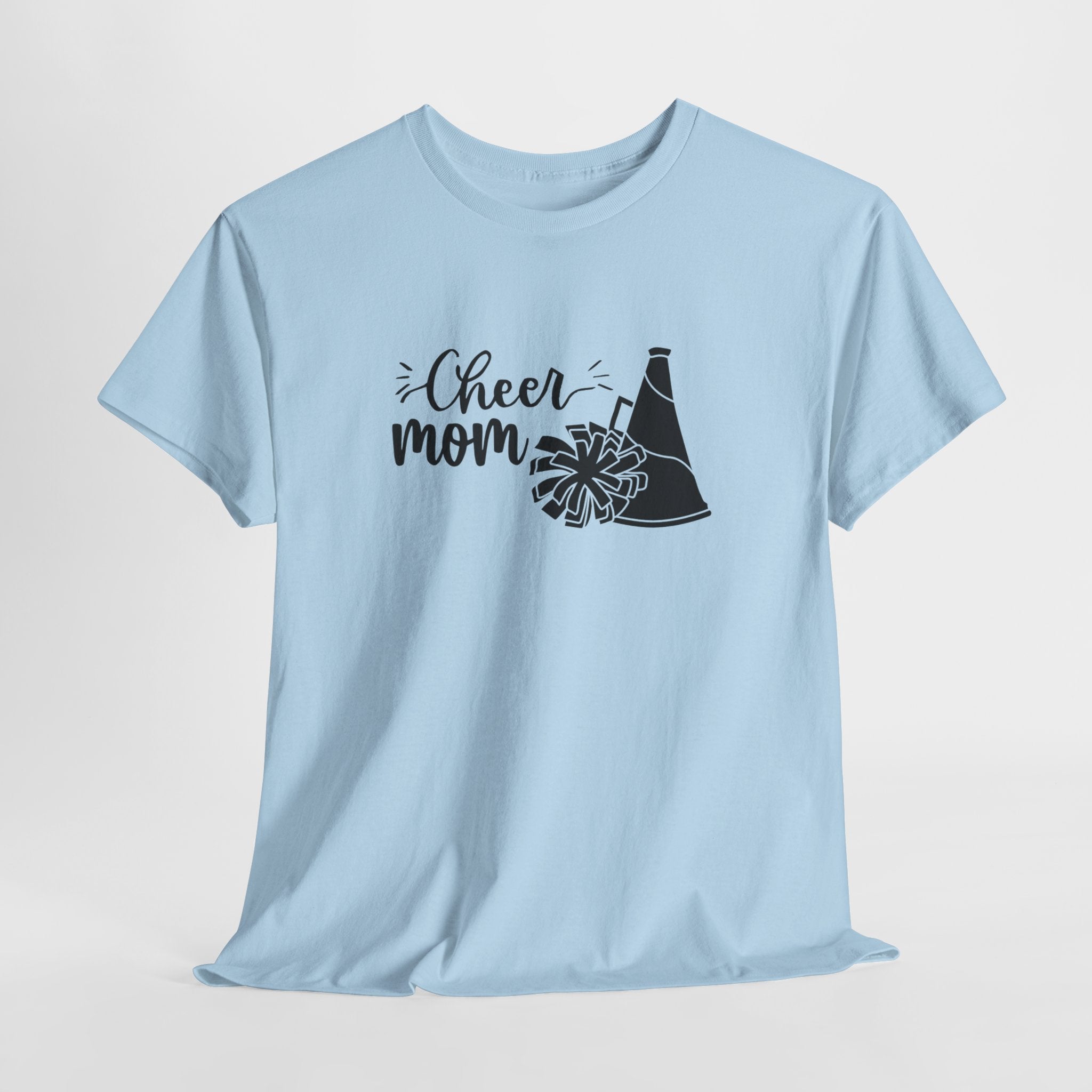 Cheer Mom T-Shirt — Pom Pom & Megaphone Mom Tee