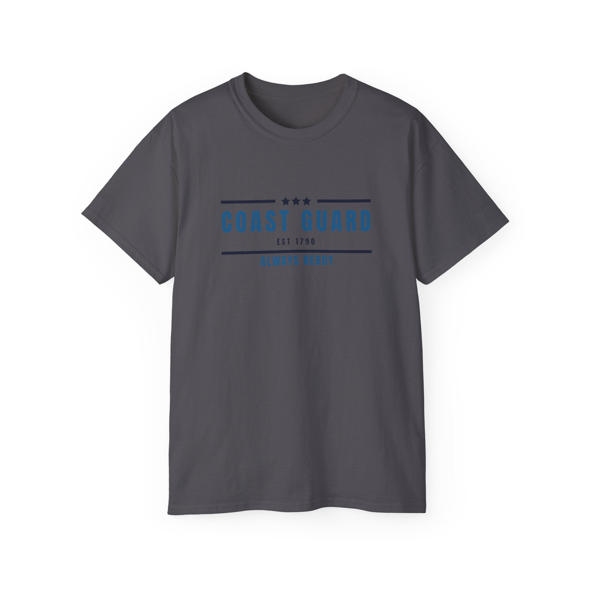 Coast Guard "Always Ready" Tee — Patriotic Military Crew Shirt