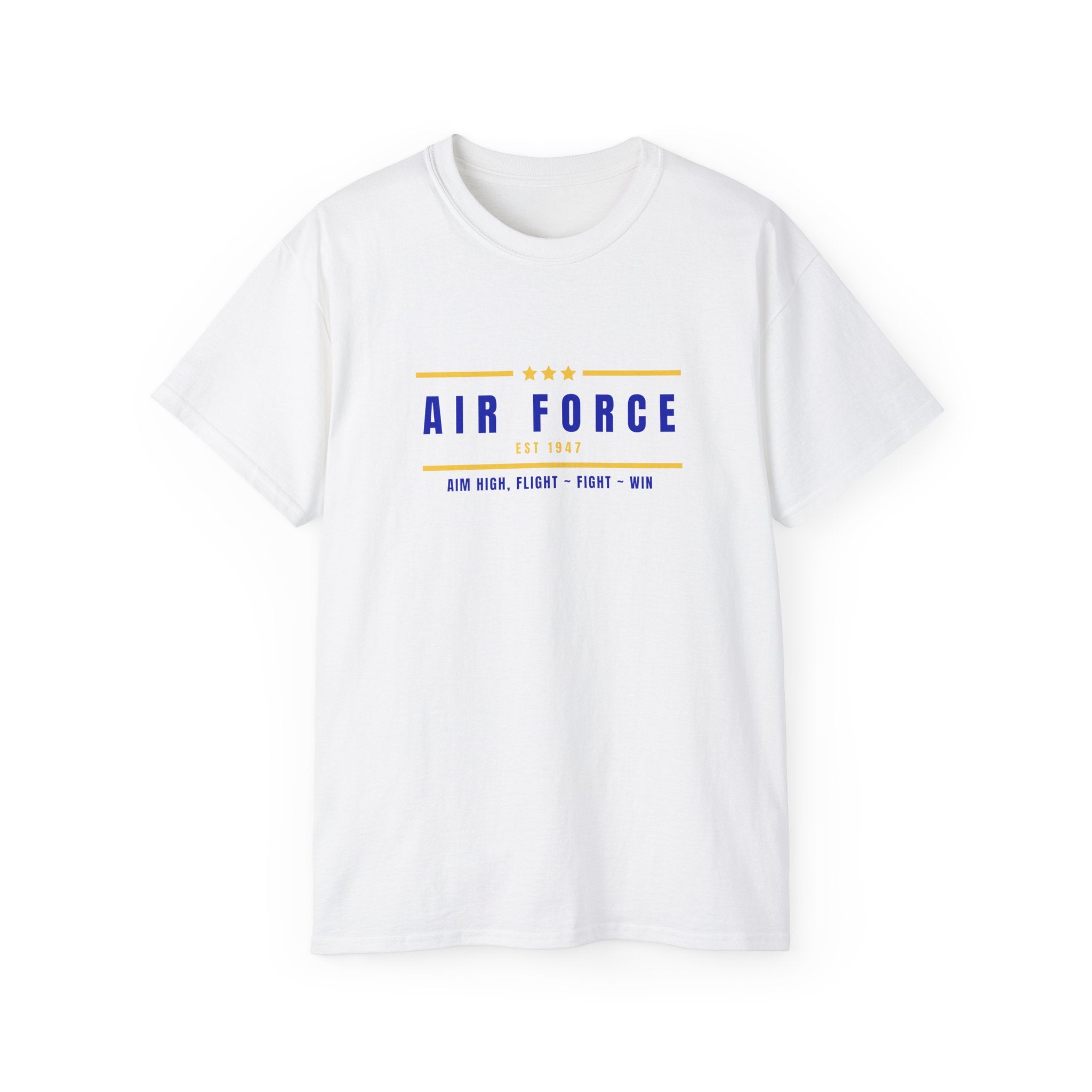 Air Force Vintage Stripe Tee — "Air Force" Graphic T-Shirt