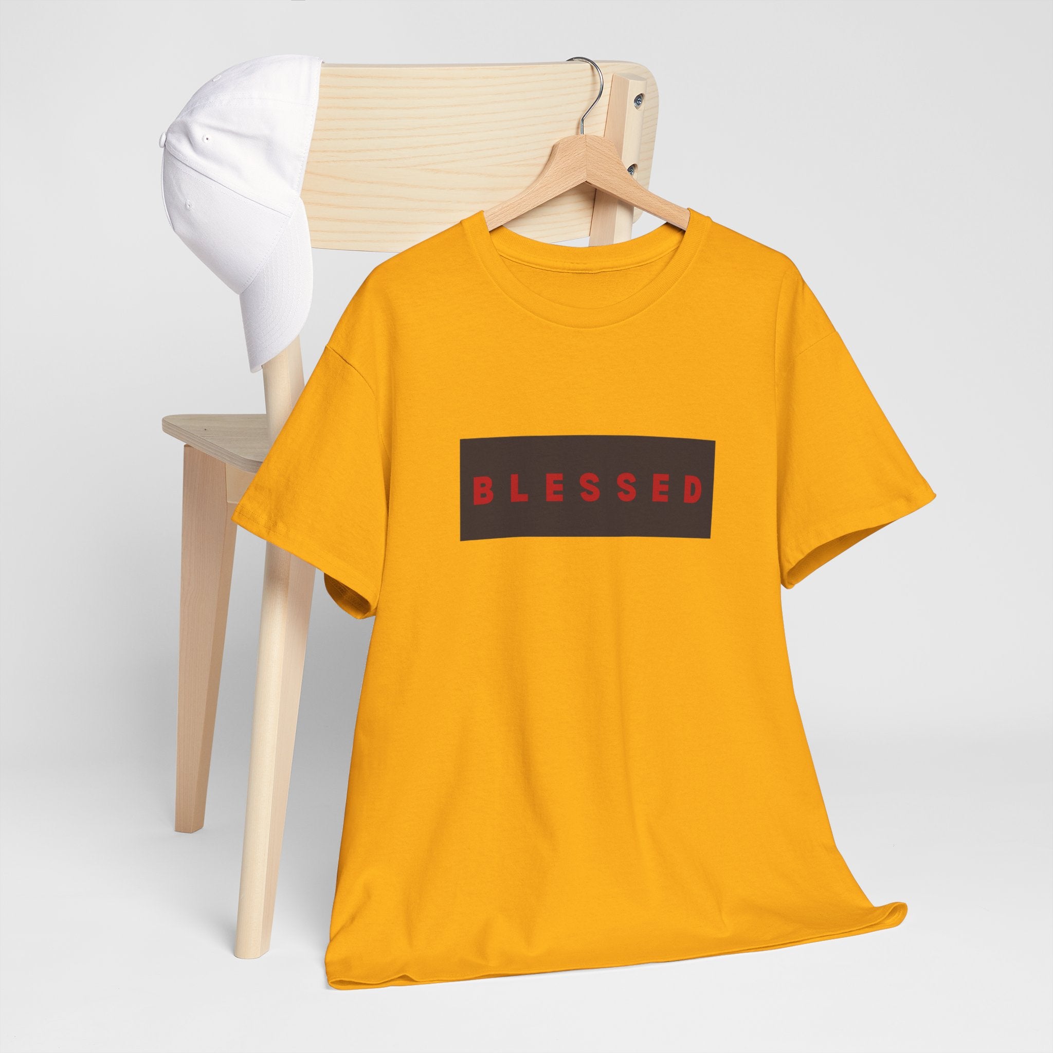 Blessed Box Logo T-Shirt — Minimal Christian Faith Tee