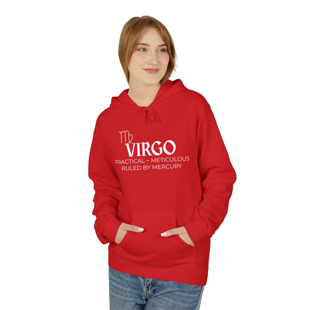 Zodiac Virgo Fleece Hoodie for Astrology Lovers