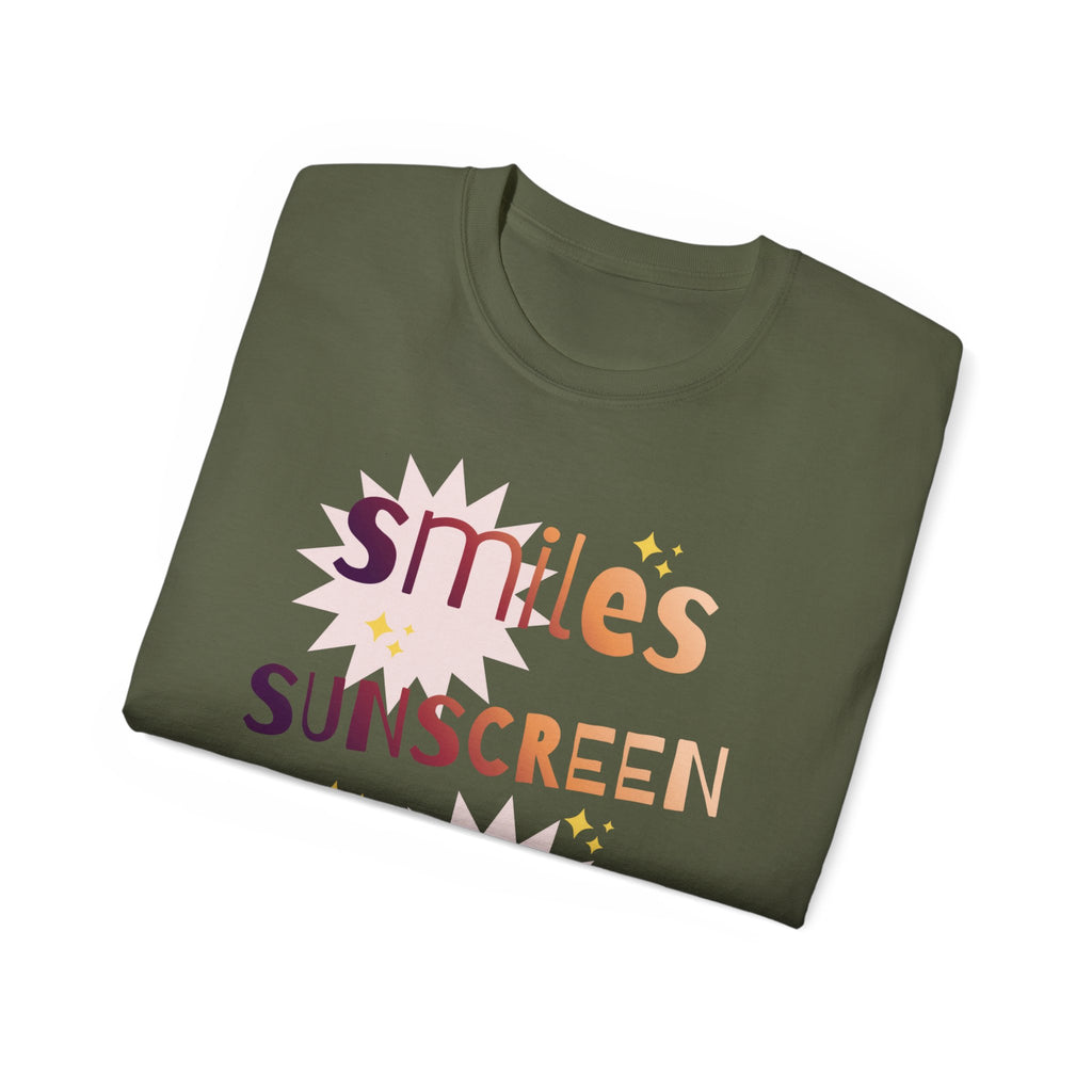 Smiles Sunscreen Shenanigans Tee — Fun Summer Beach Shirt