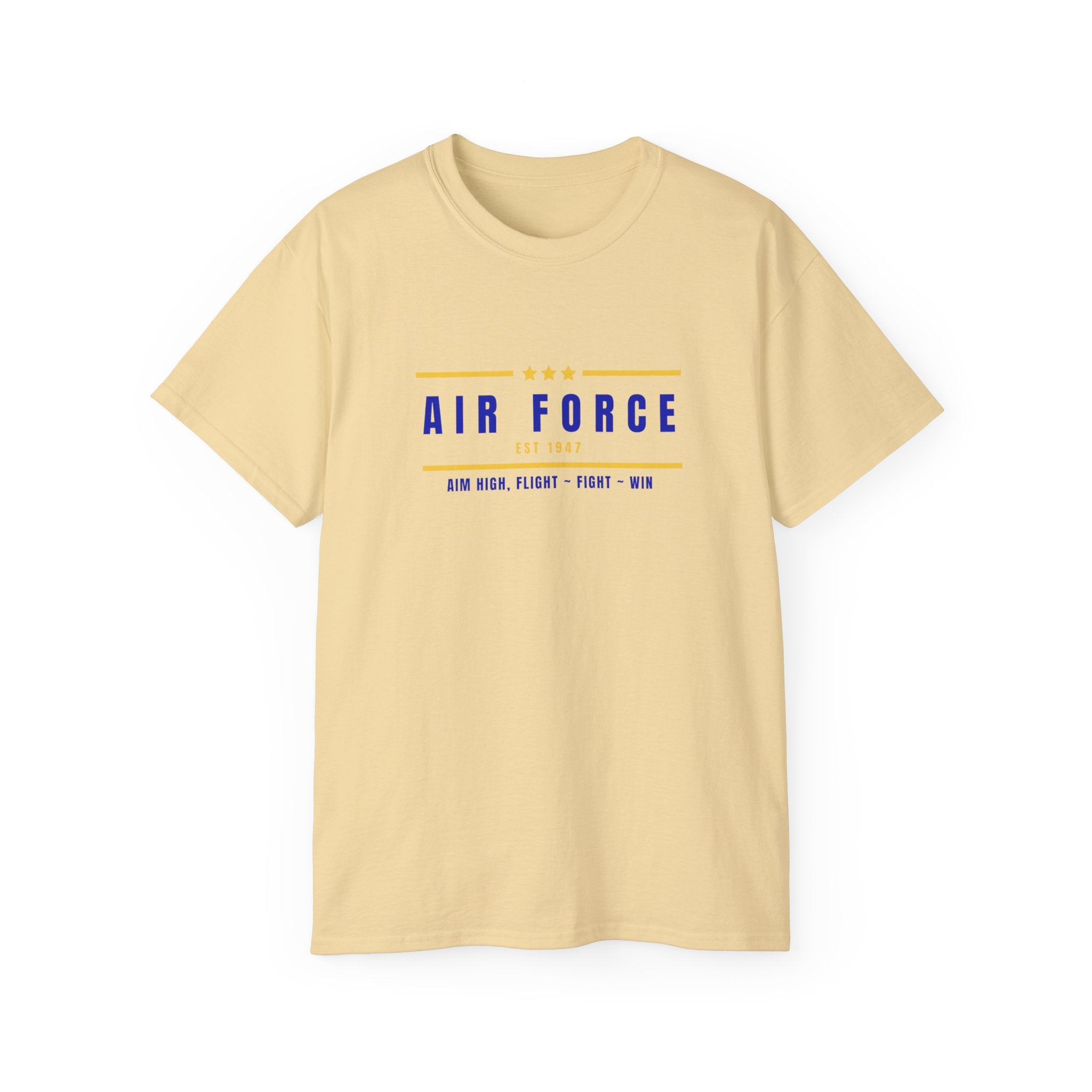 Air Force Vintage Stripe Tee — "Air Force" Graphic T-Shirt