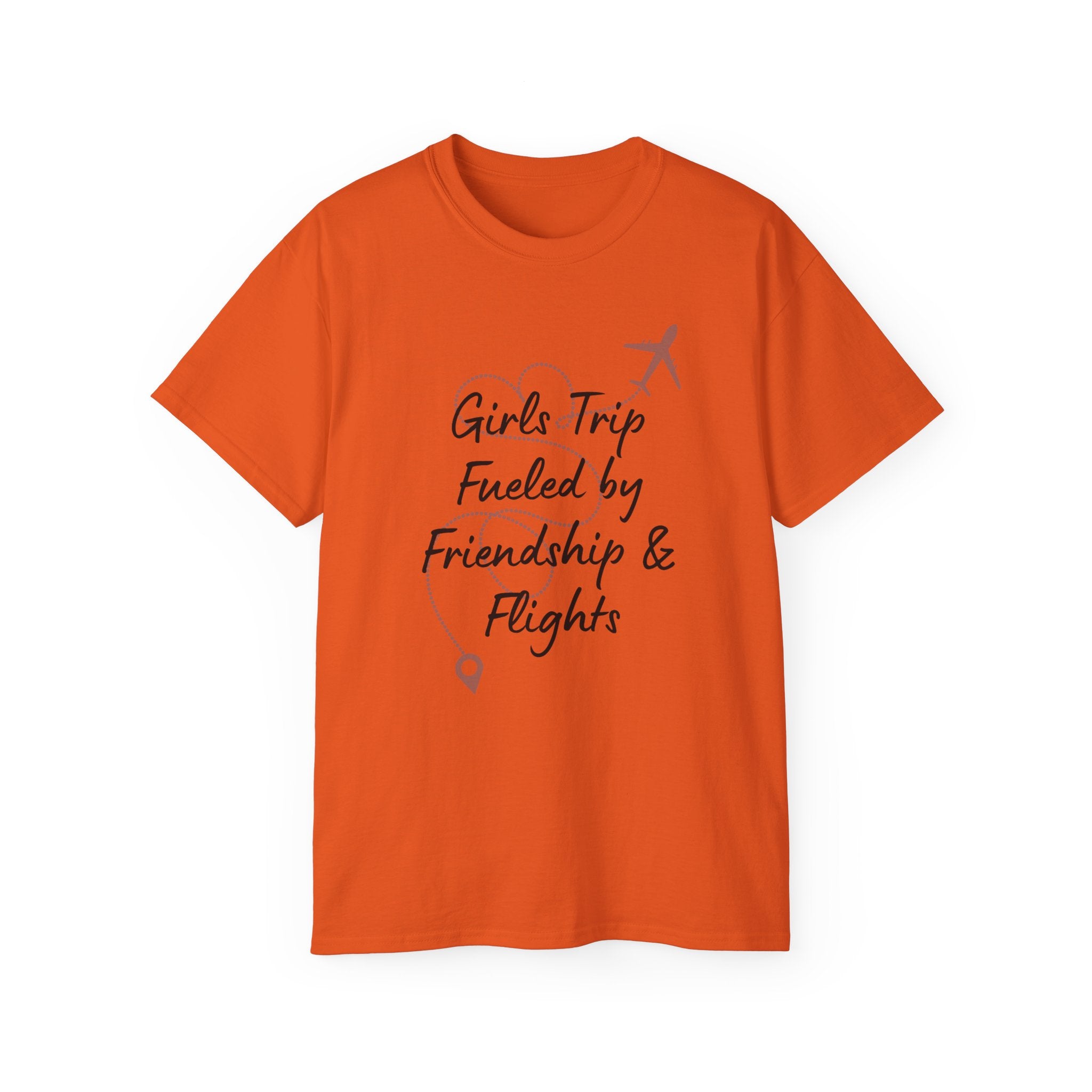Girls Trip Tee — "Girls Trip Fueled by Friendship & Flights" Travel Shirt