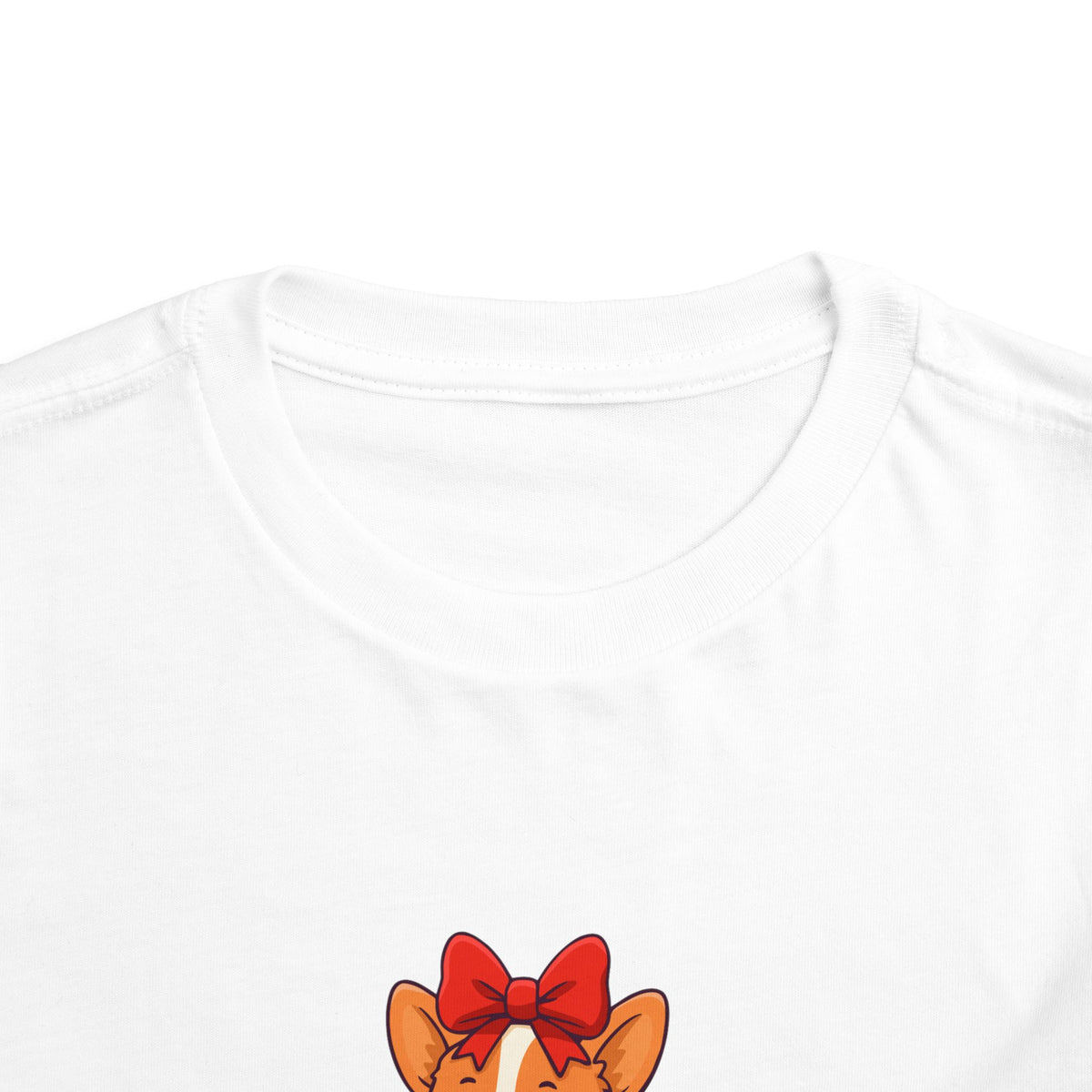Merry and Bright Fox Christmas Toddler Short Sleeve Tee