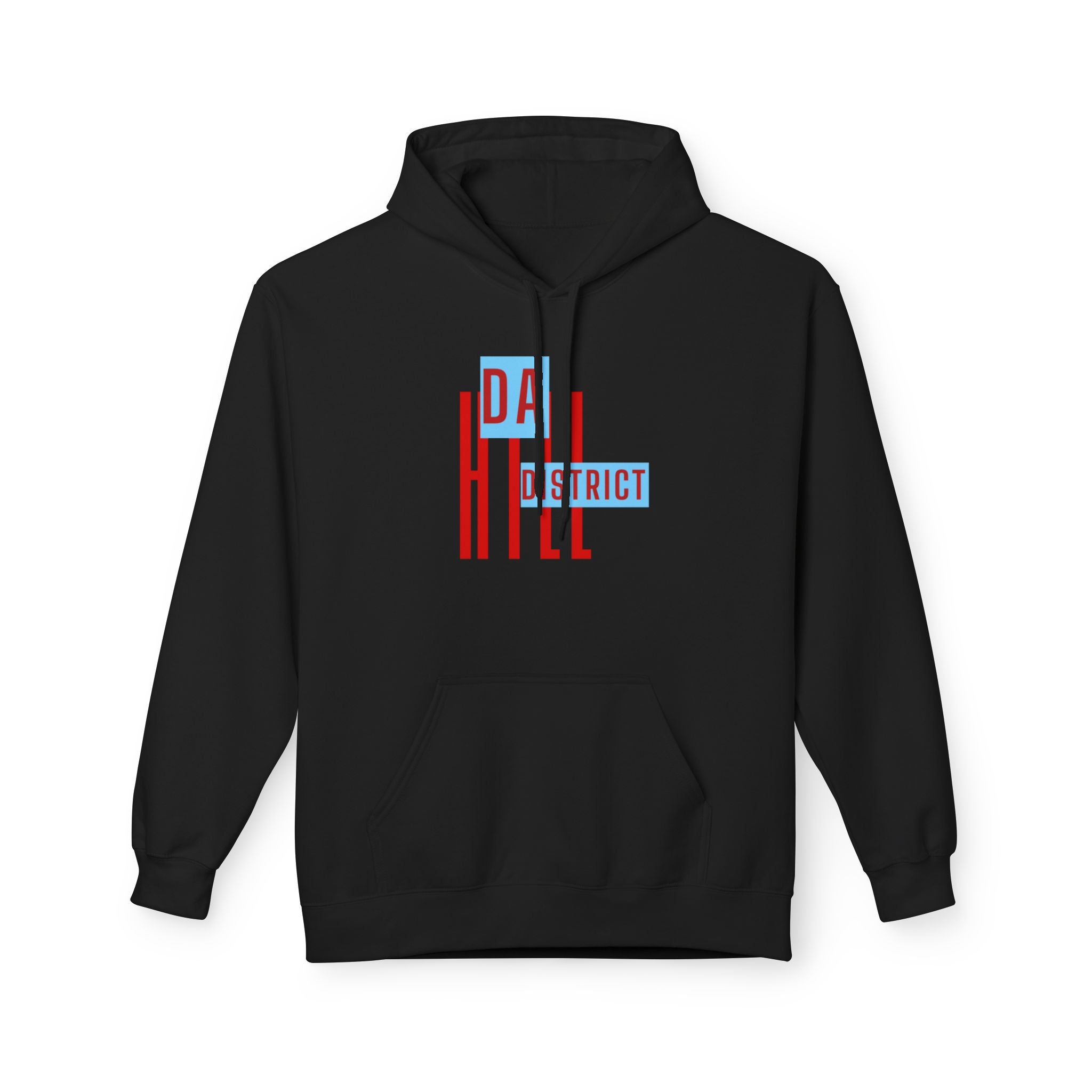 Hill District Retro Text Hoodie — 'Da Hill District' Pittsburgh Pride Sweatshirt