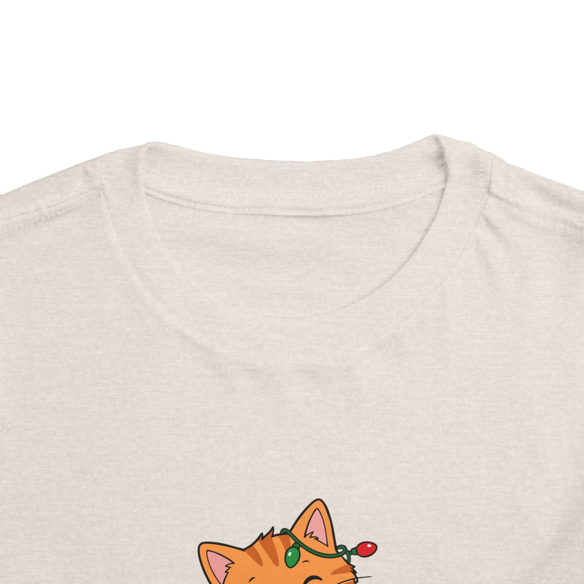 Toddler Merry Holidays Cat Christmas Short Sleeve Tee