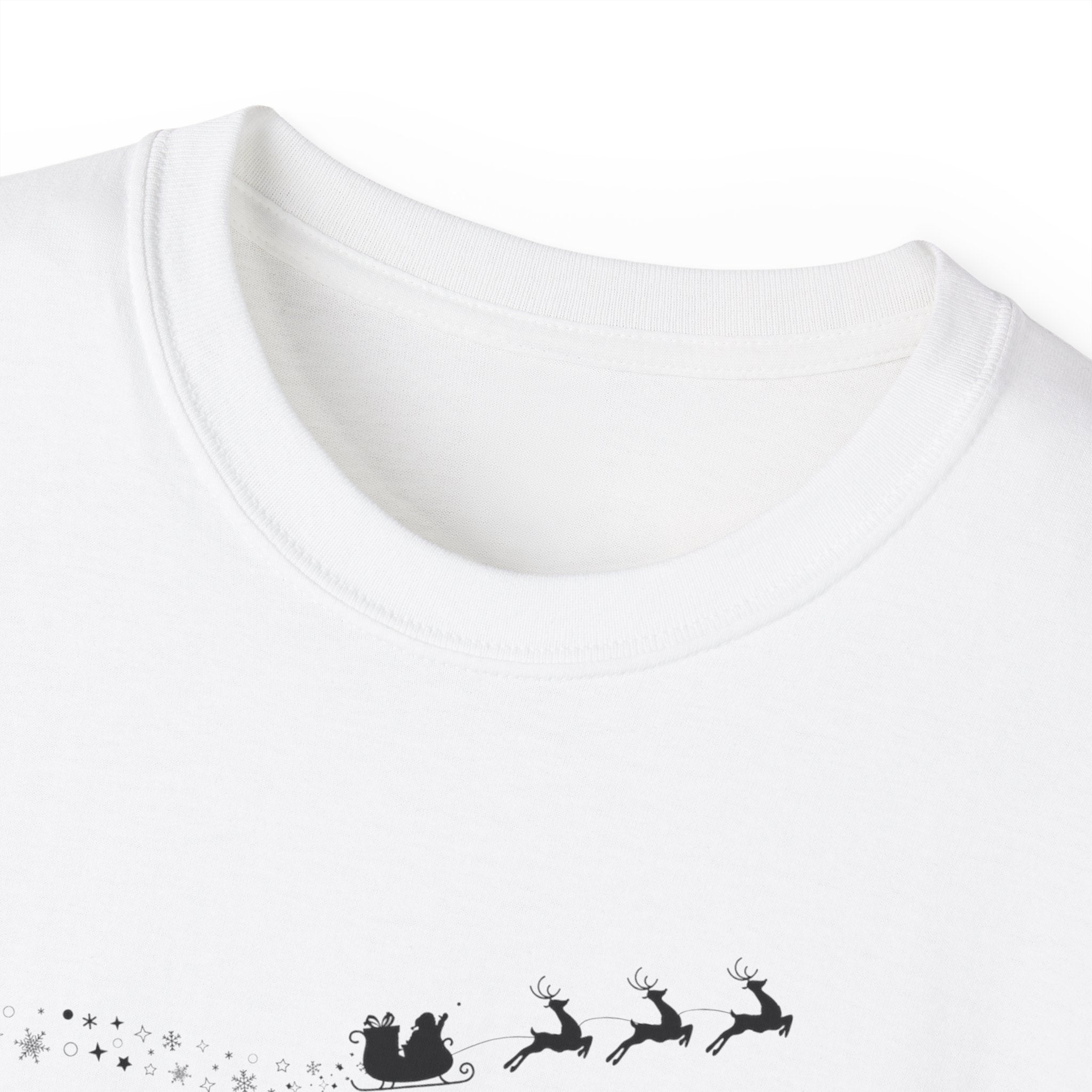 Dear Santa TikTok made me... Meme Lovers Tee - Festive Unisex Cotton T-Shirt for Christmas, Holiday Gift, Cute Santa Shirt, Seasonal Apparel