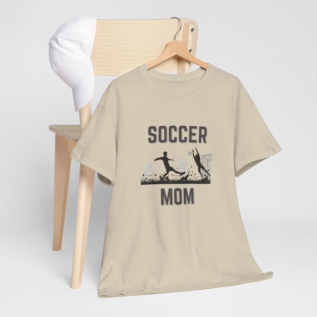 Soccer Mom T-Shirt - Graphic Soccer Player & Goal Tee for Proud Sports Moms