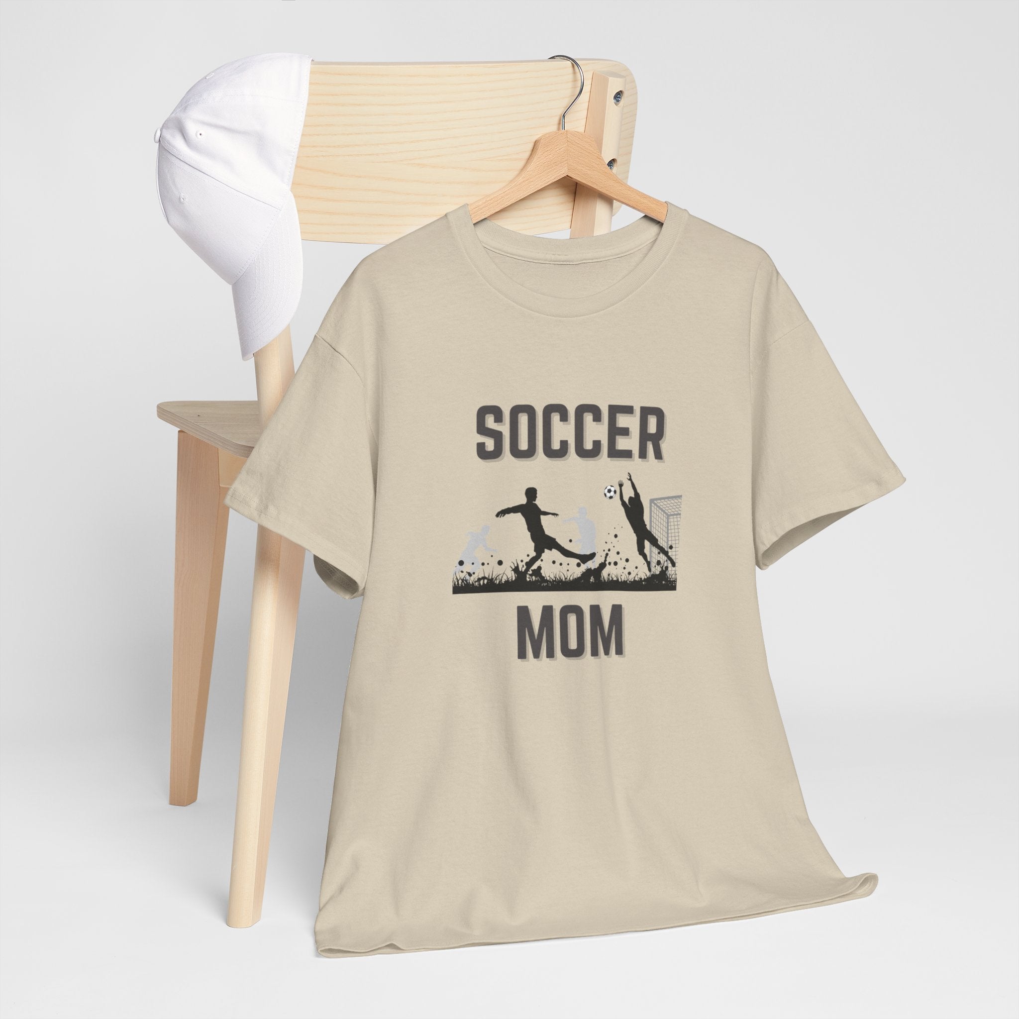 Soccer Mom T-Shirt - Graphic Soccer Player & Goal Tee for Proud Sports Moms