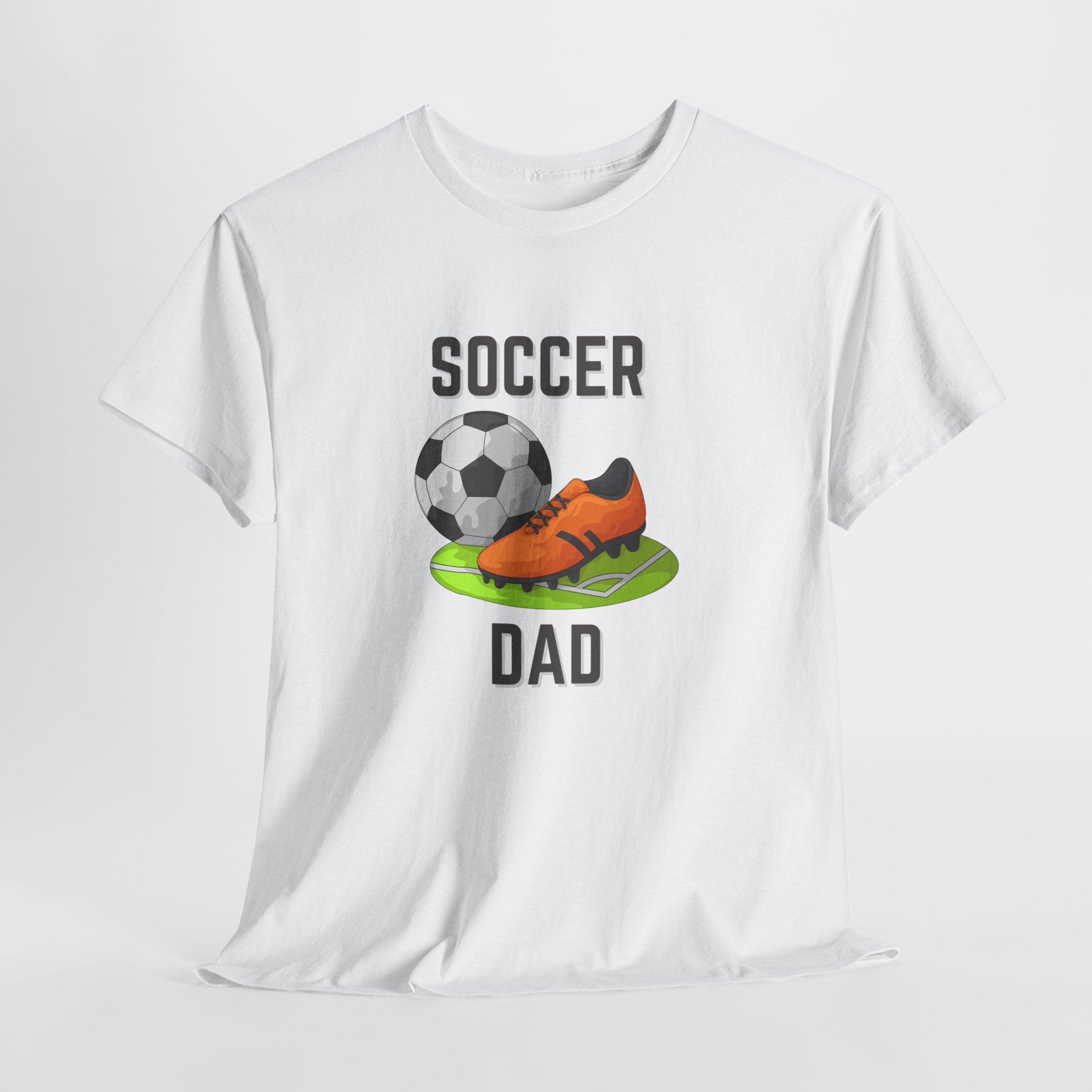 Soccer Dad T-Shirt – Graphic Soccer Ball & Cleat Tee, Father’s Day Gift
