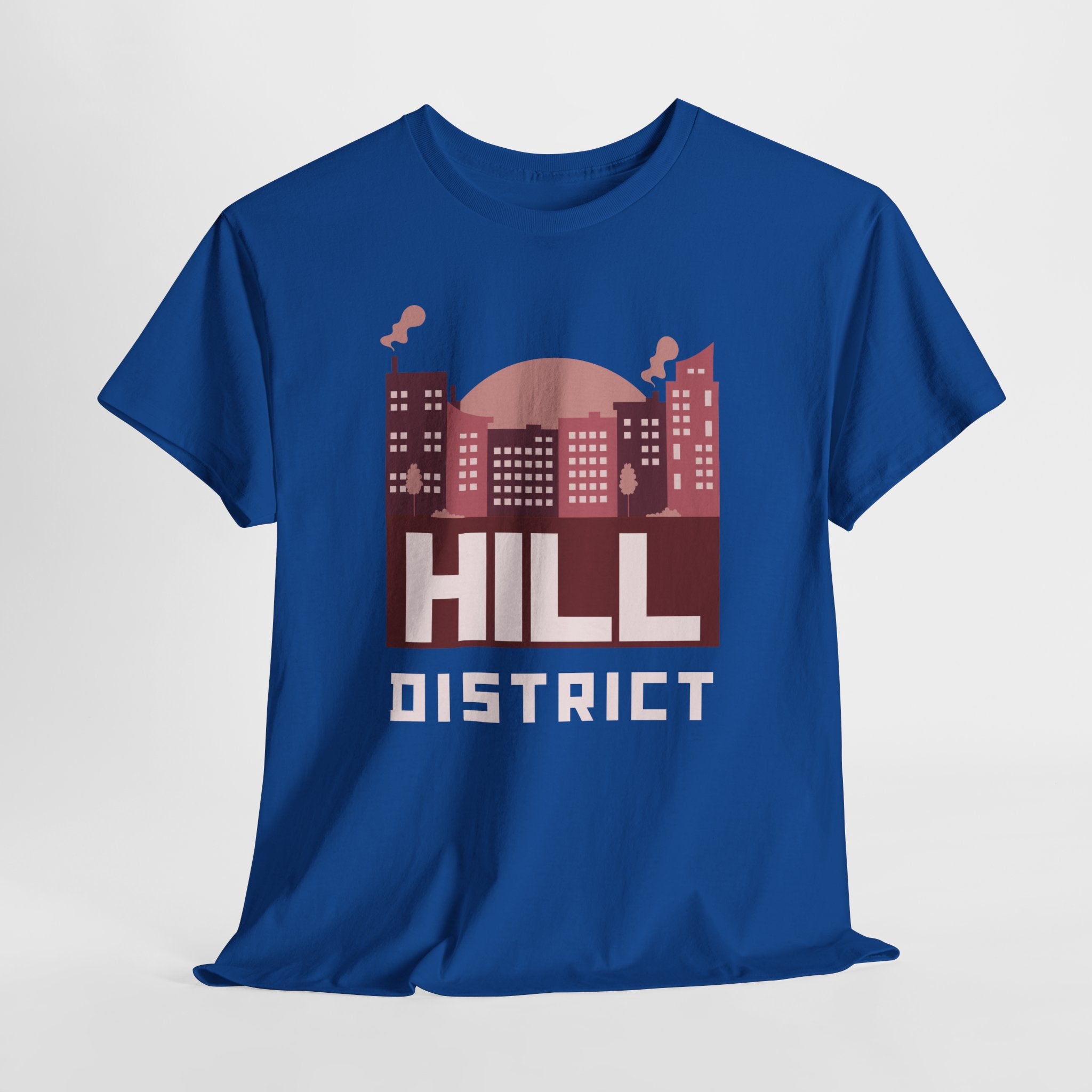 Hill District Cityscape Tee — Retro Neighborhood Skyline T-Shirt