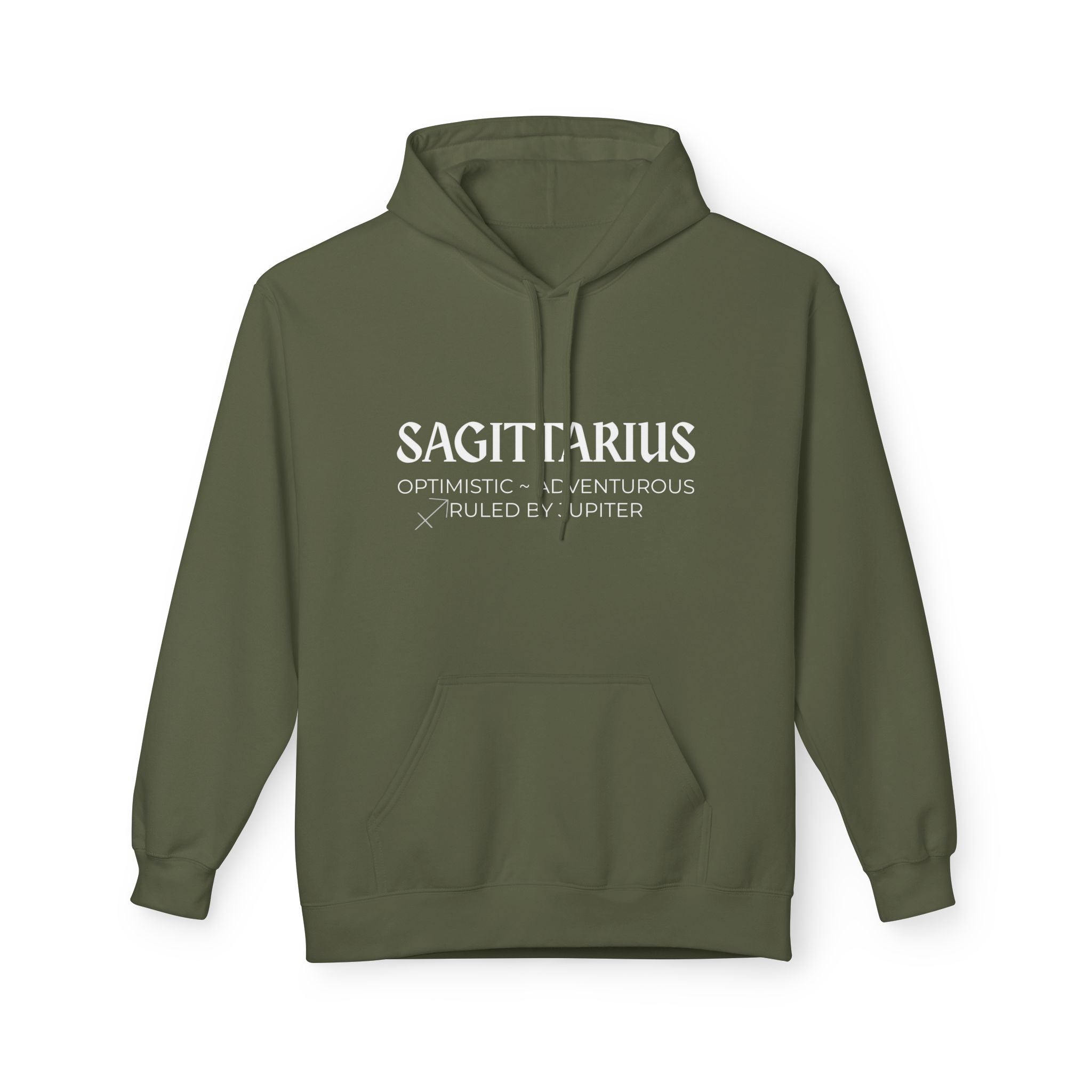 Sagittarius Zodiac Sign Hoodie - Unisex Midweight Fleece Sweatshirt