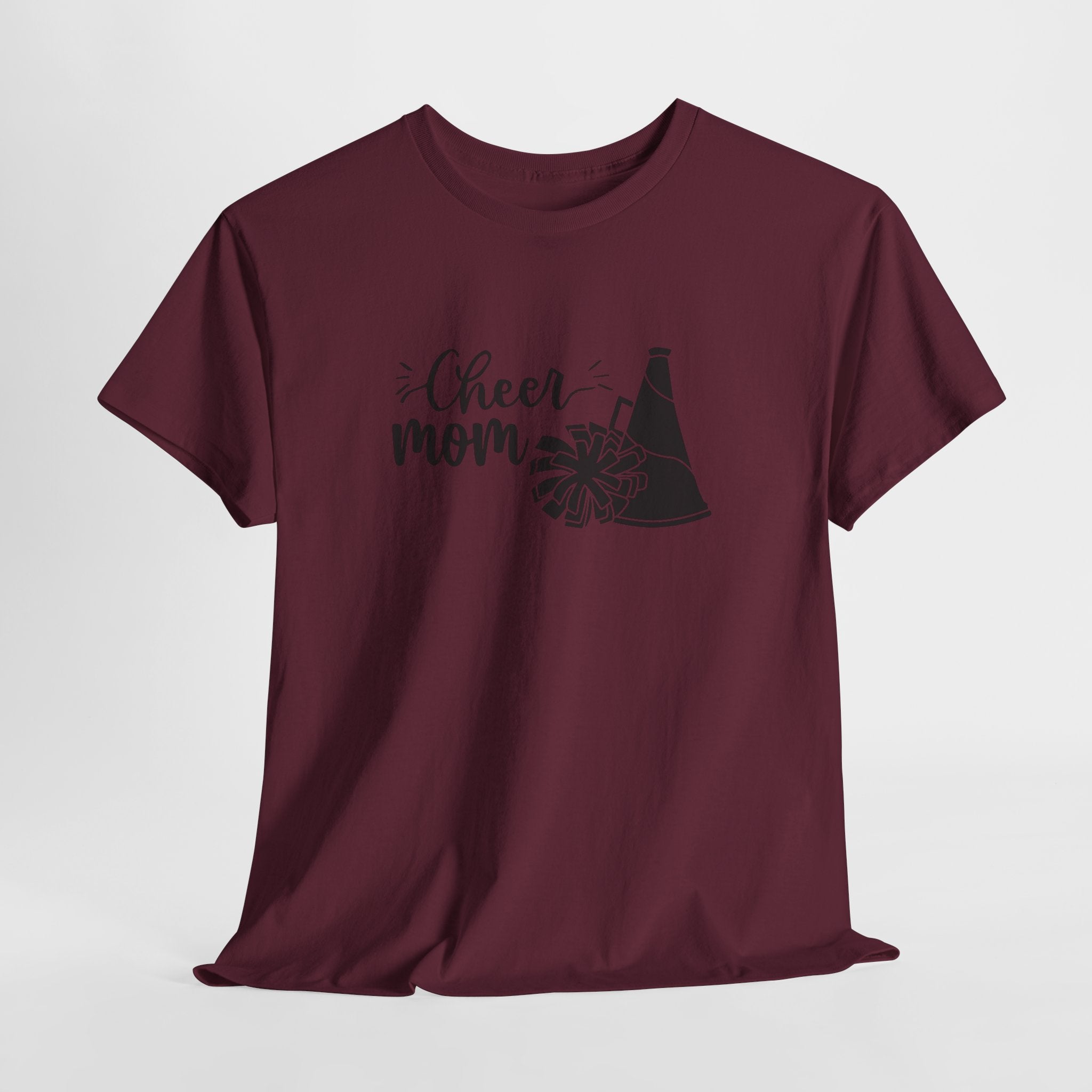 Cheer Mom T-Shirt — Pom Pom & Megaphone Mom Tee