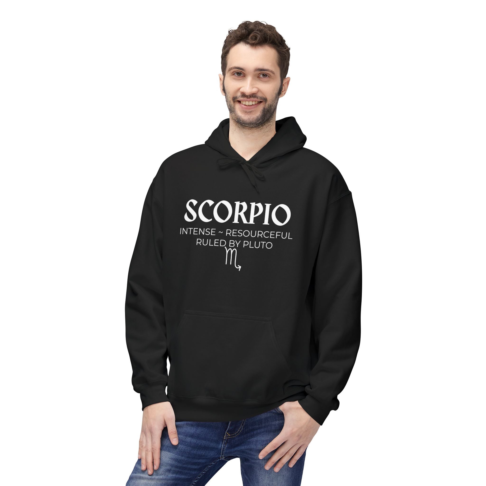 Scorpio Stylish Fleece Hoodie with Artistic Design for Comfort