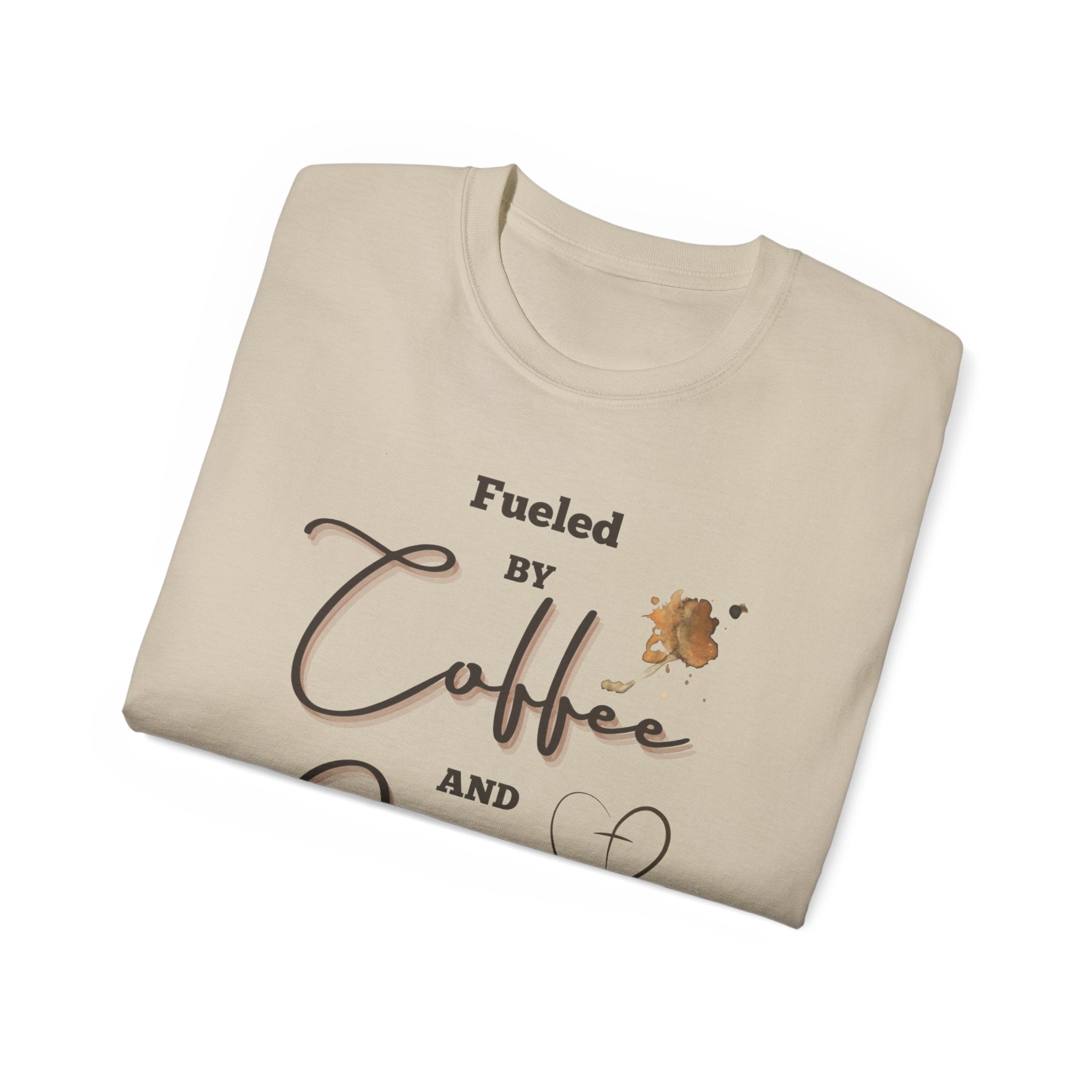 Coffee and Jesus T‑Shirt — "Fueled by Coffee and Jesus" Faith Graphic Tee