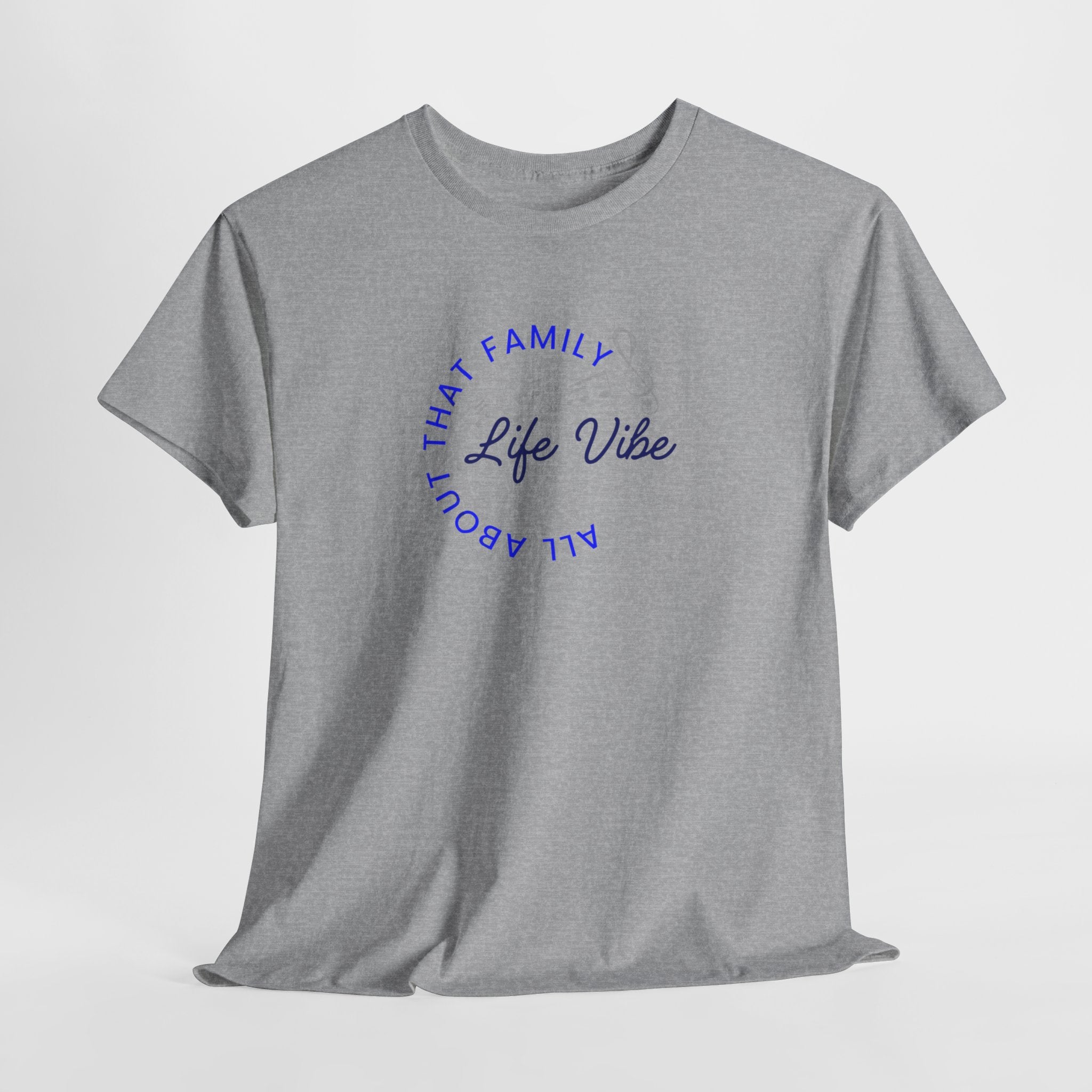"All About My Family" Life Vibe T-Shirt —Minimal Circle Graphic Tee