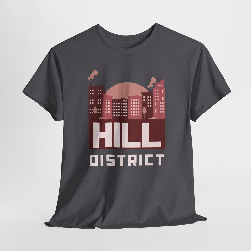 Hill District Cityscape Tee — Retro Neighborhood Skyline T-Shirt