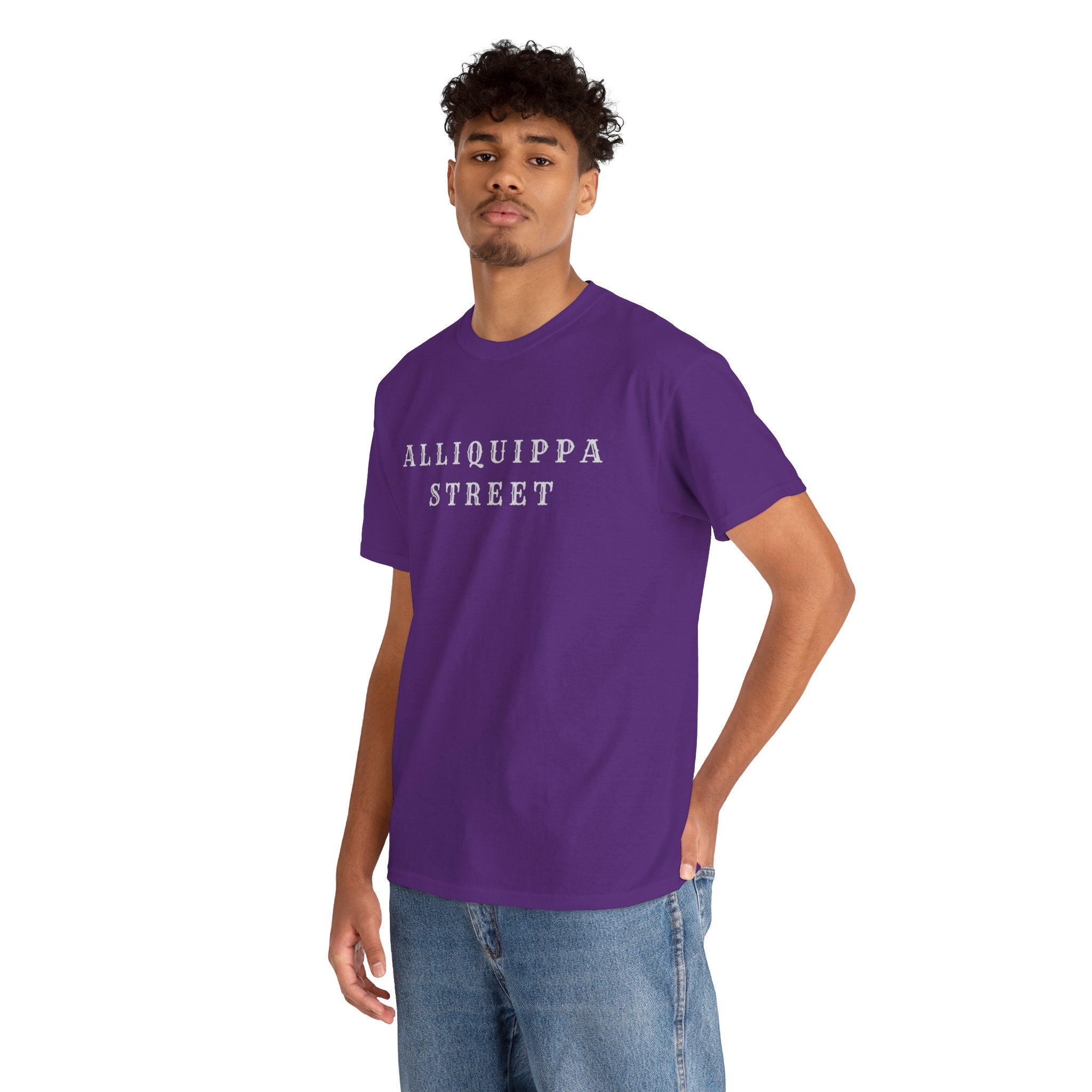 Alliquippa Street Tee — Vintage Block Letter Neighborhood T-Shirt