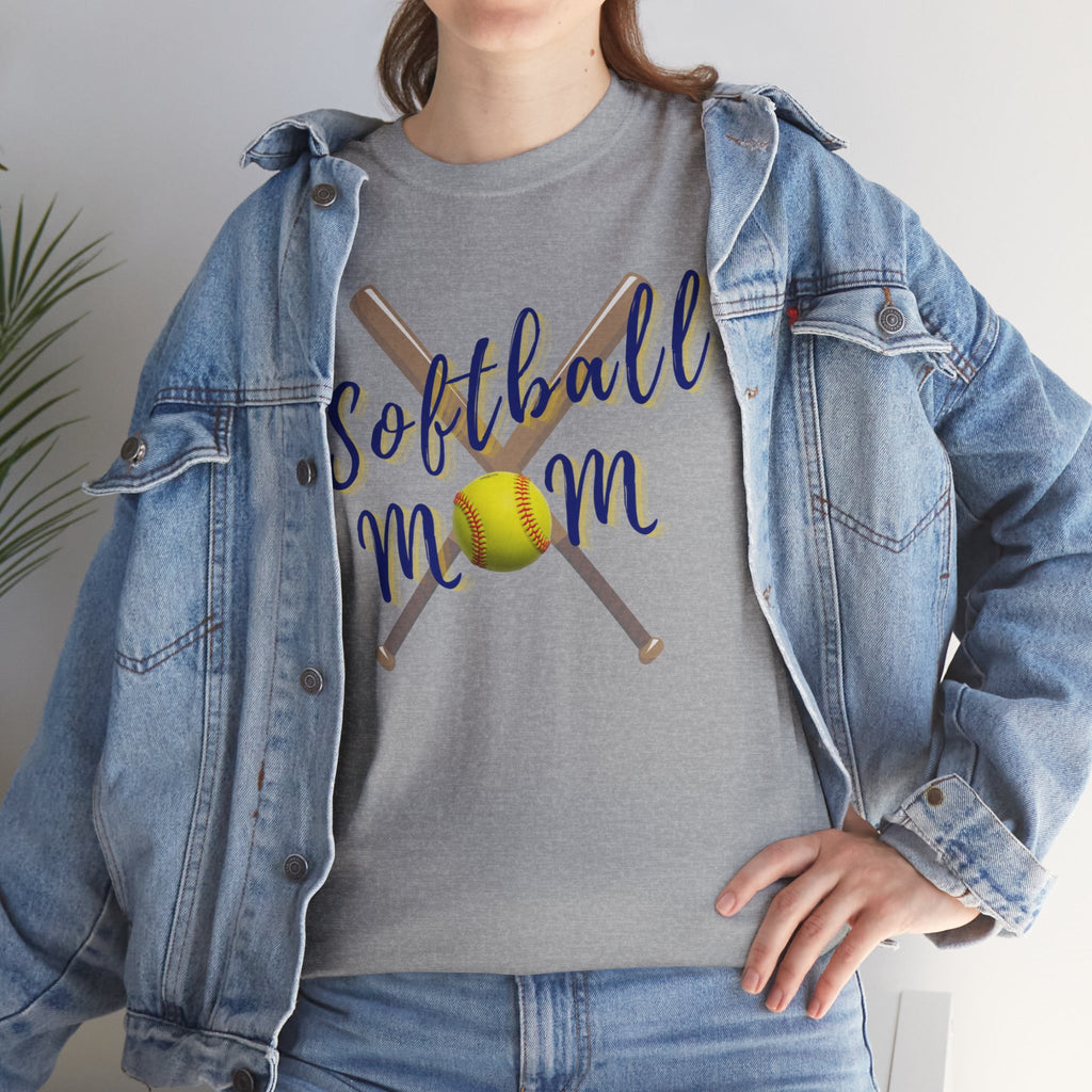 Softball Mom T-Shirt — Bat & Ball Graphic Tee