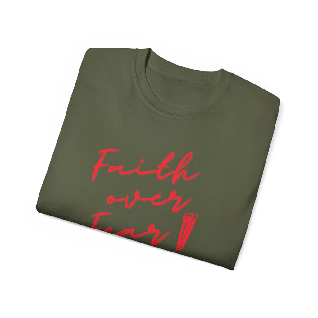 Faith Over Fear T‑Shirt — Inspirational Christian Tee
