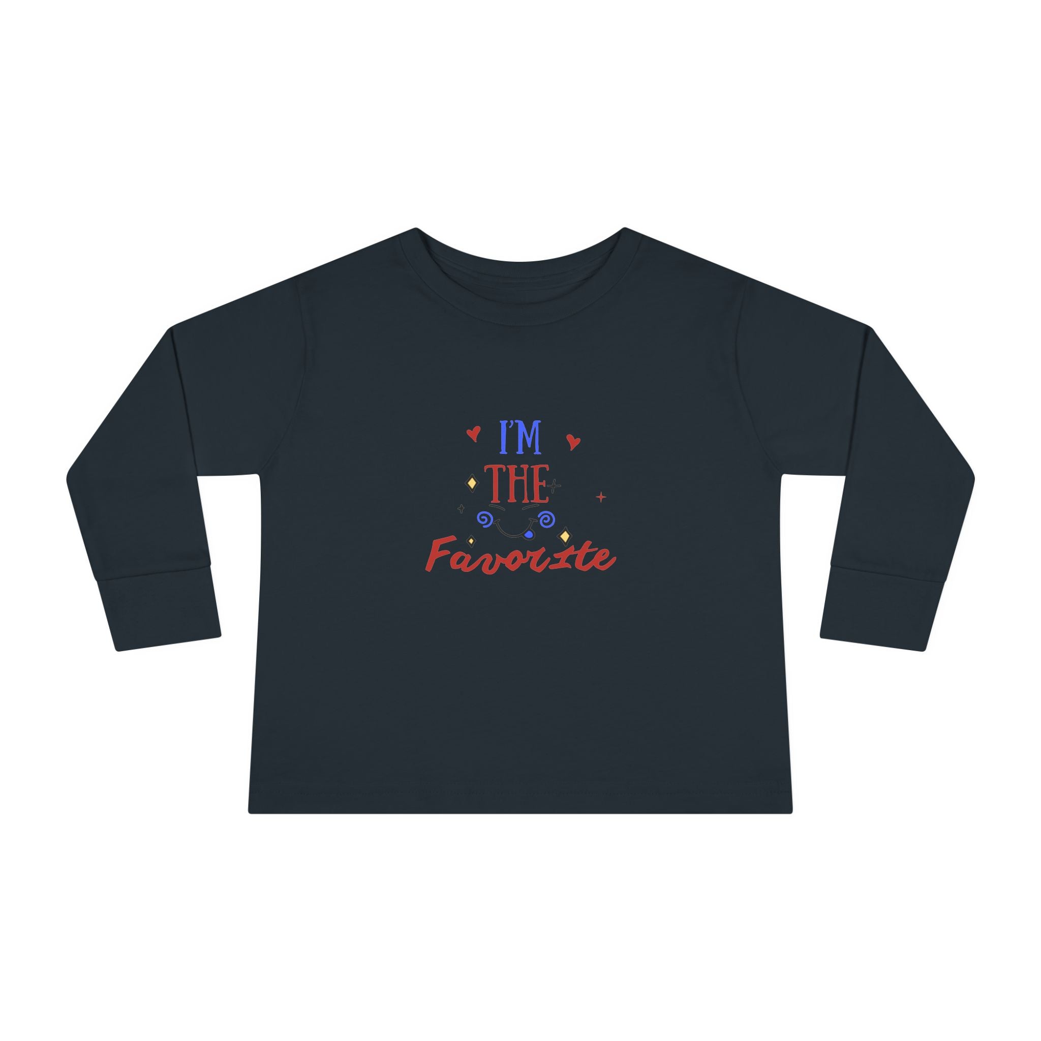 Toddler Long Sleeve Tee — "I'm the Favorite" Patriotic Baby Shirt