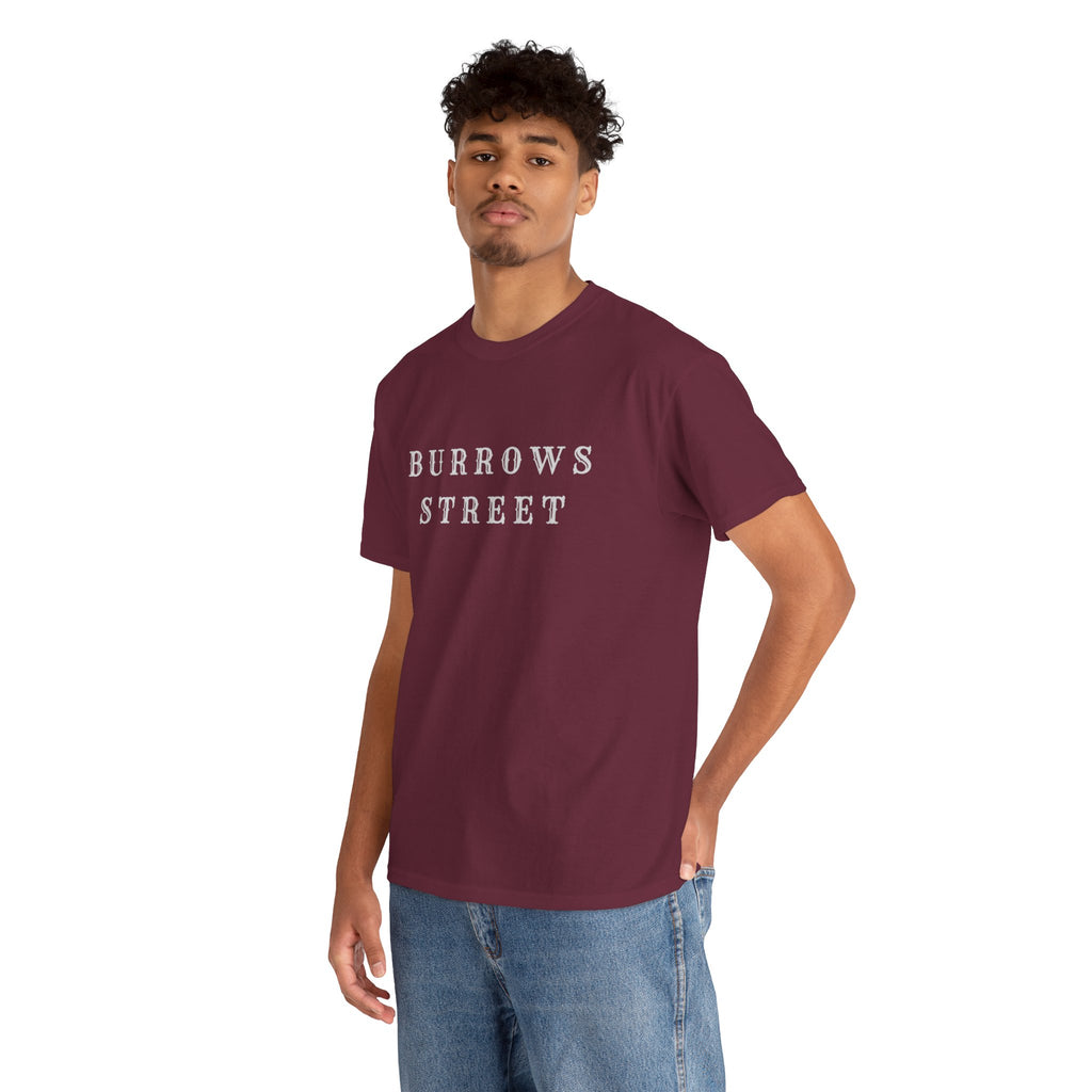 Burrows Street T-Shirt — Minimal Vintage Street Name Tee