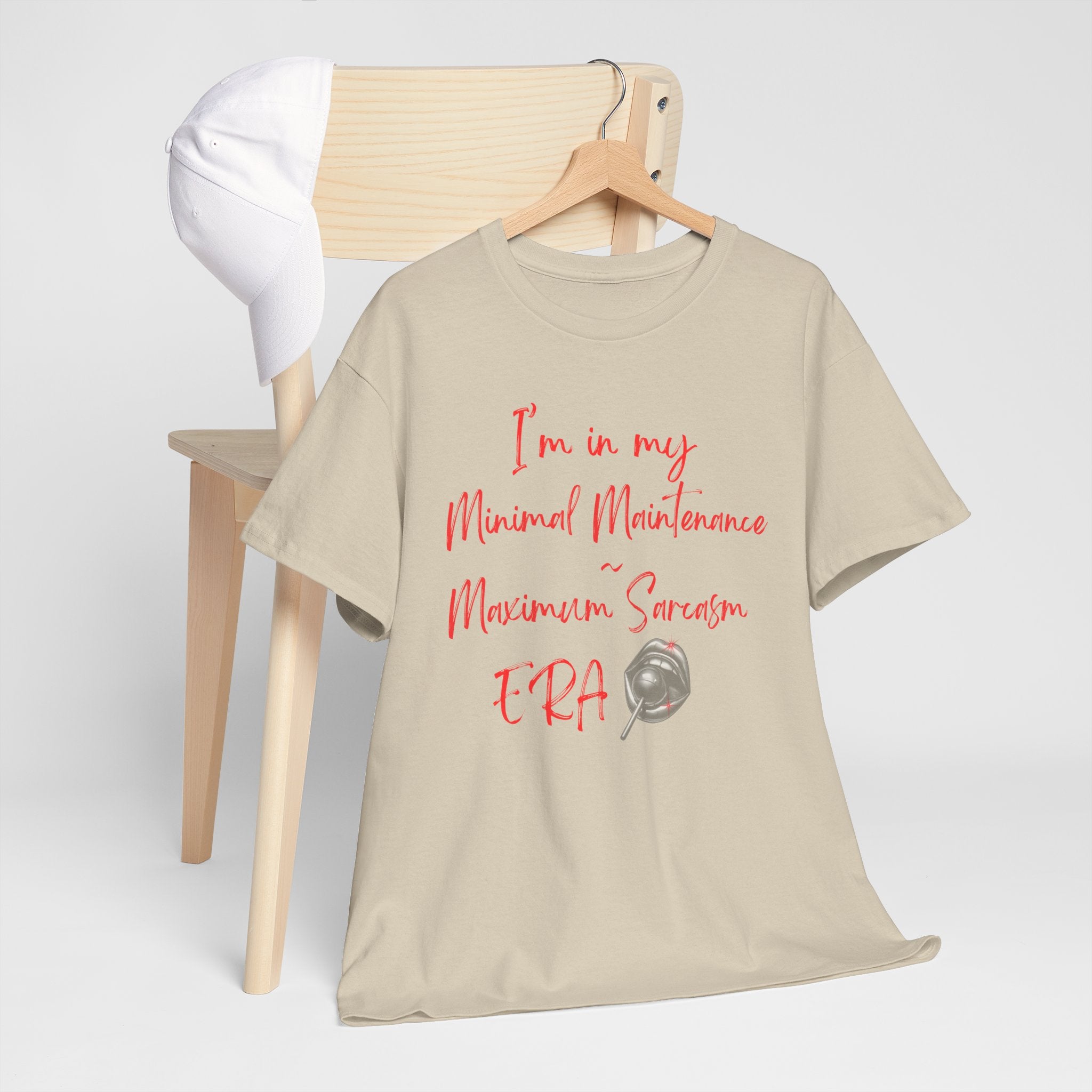 Minimal Maintenance Maximum Sarcasm Tee — Funny Sarcastic Graphic T-Shirt