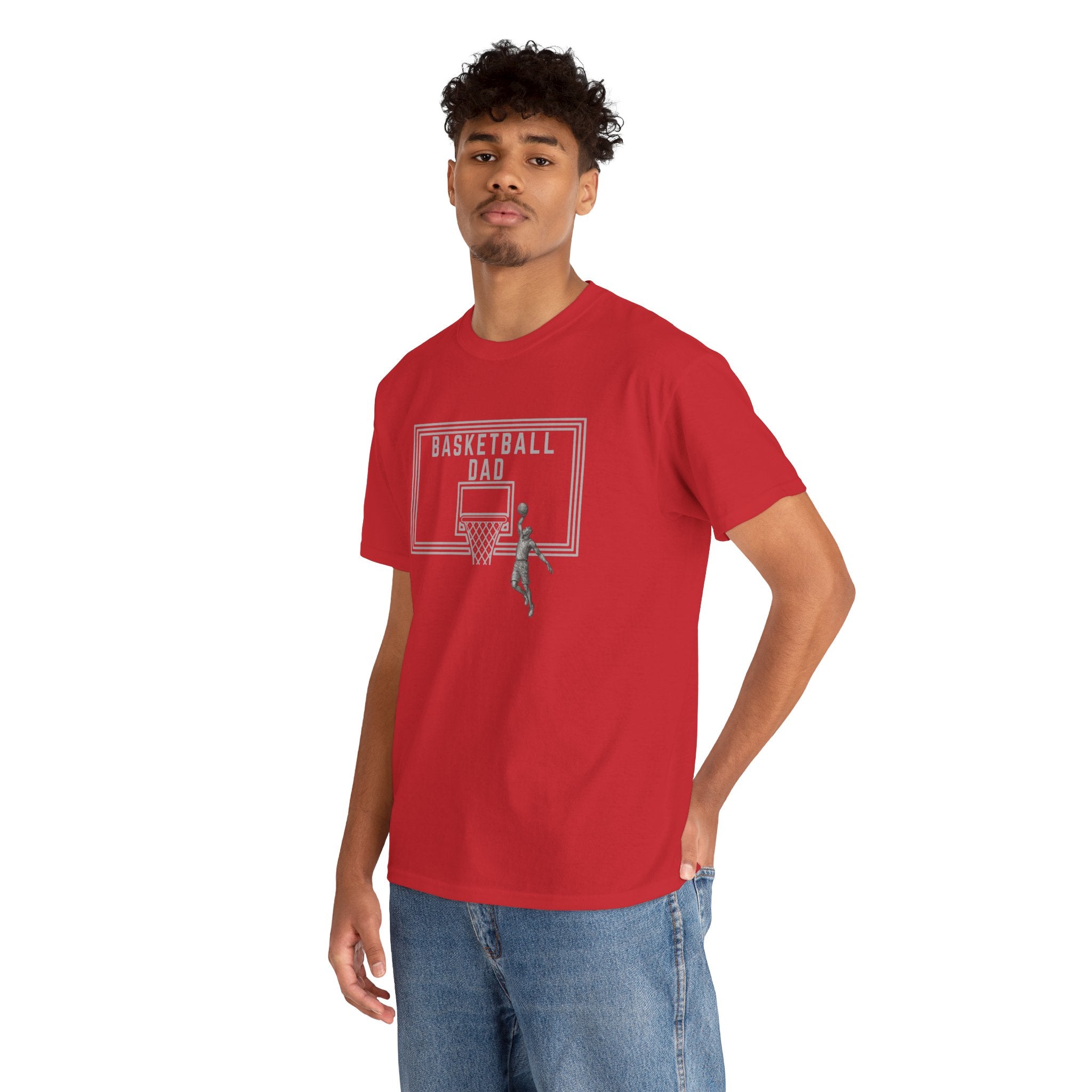 Basketball Dad T-Shirt — Basketball Hoop Graphic Tee for Proud Fathers