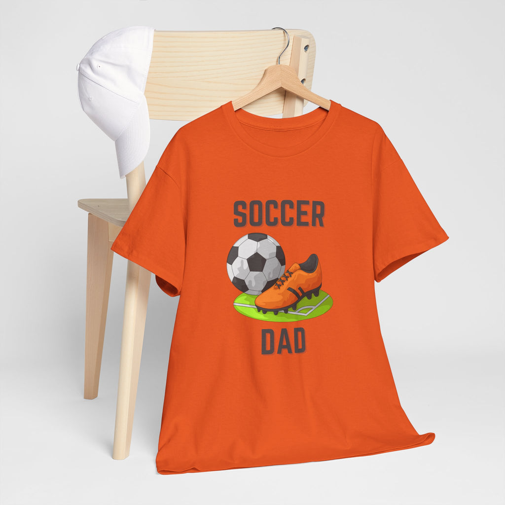 Soccer Dad T-Shirt – Graphic Soccer Ball & Cleat Tee, Father’s Day Gift