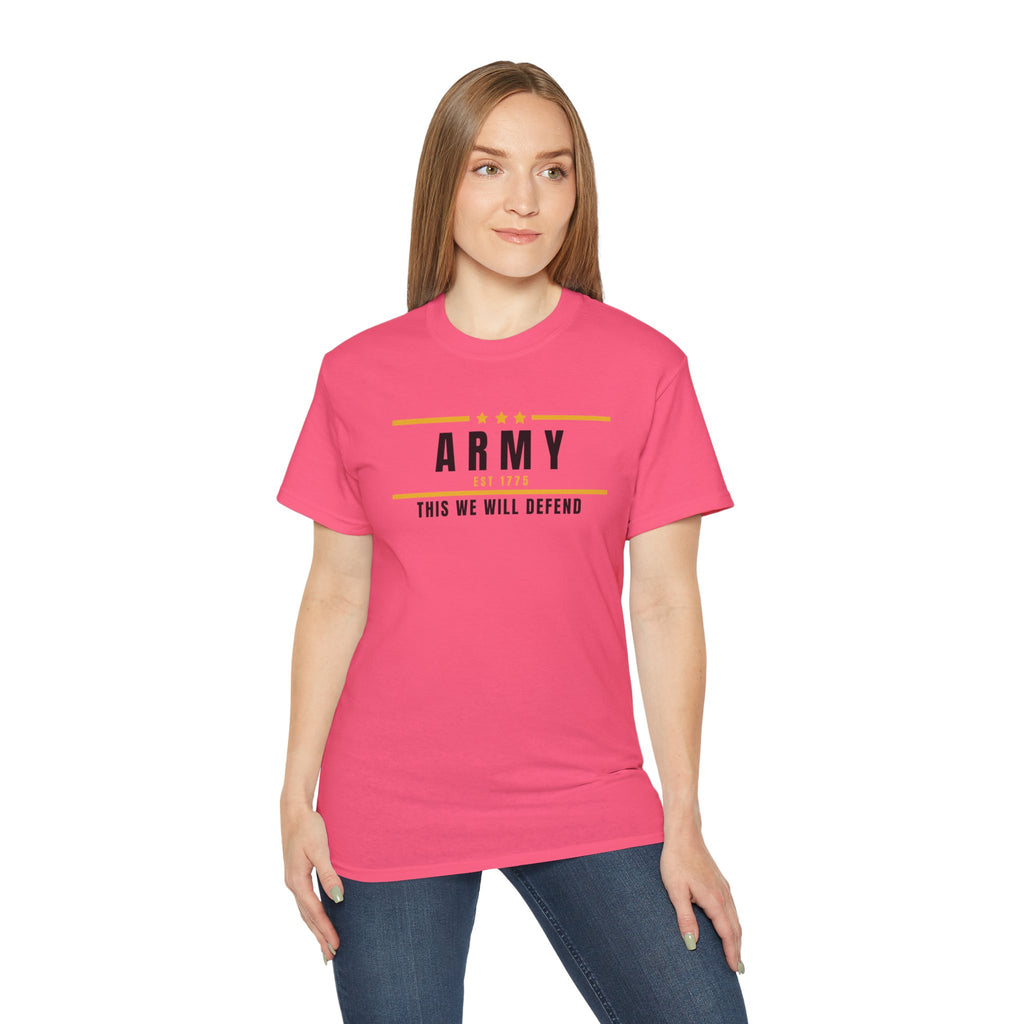 Army This We Will Defend Tee — Patriotic Military Cotton T-Shirt