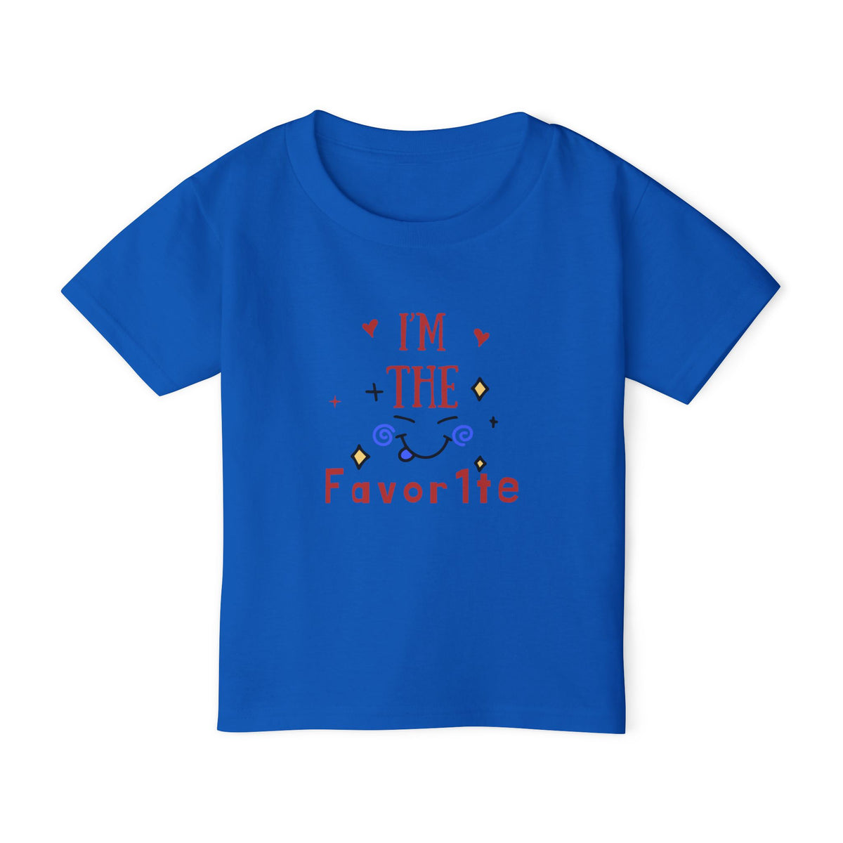 Toddler T‑Shirt — "I'm the Favorite" Playful Kids Tee (Cute Hearts & Script)