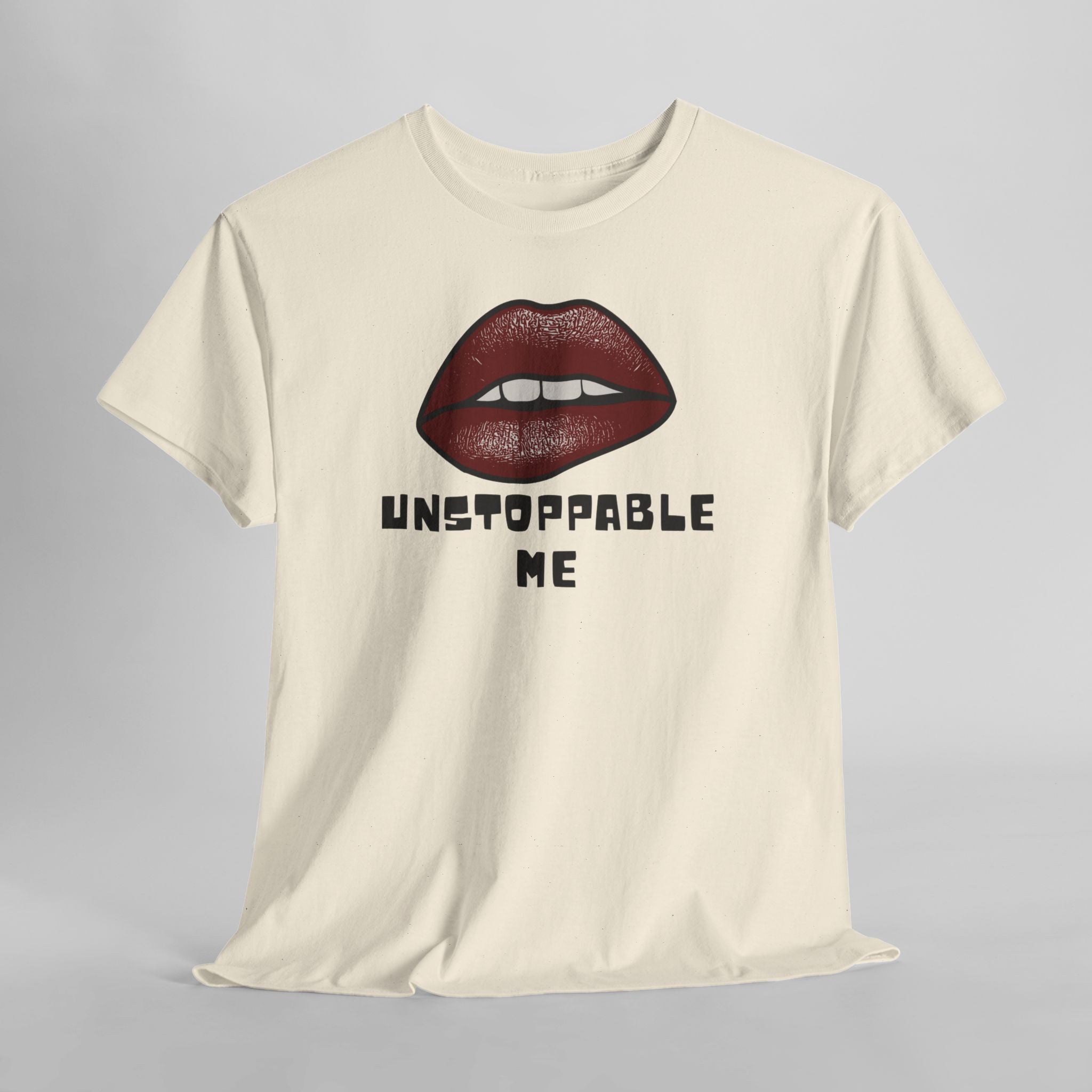Unstoppable Me Lip Graphic Tee – Bold Red Lips Inspirational Women’s T-Shirt