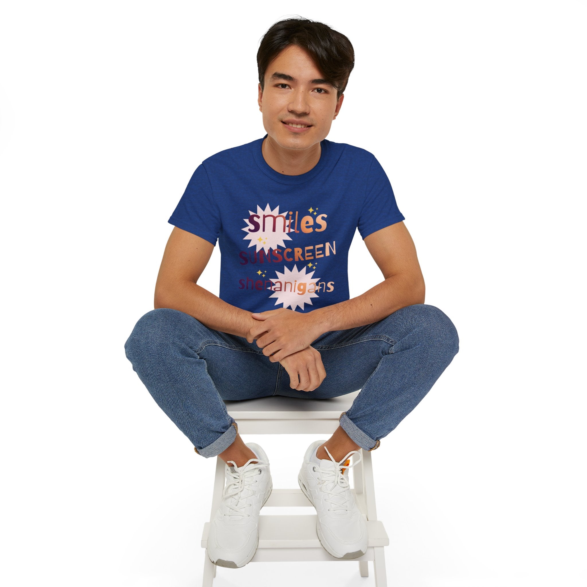 Smiles Sunscreen Shenanigans Tee — Fun Summer Beach Shirt