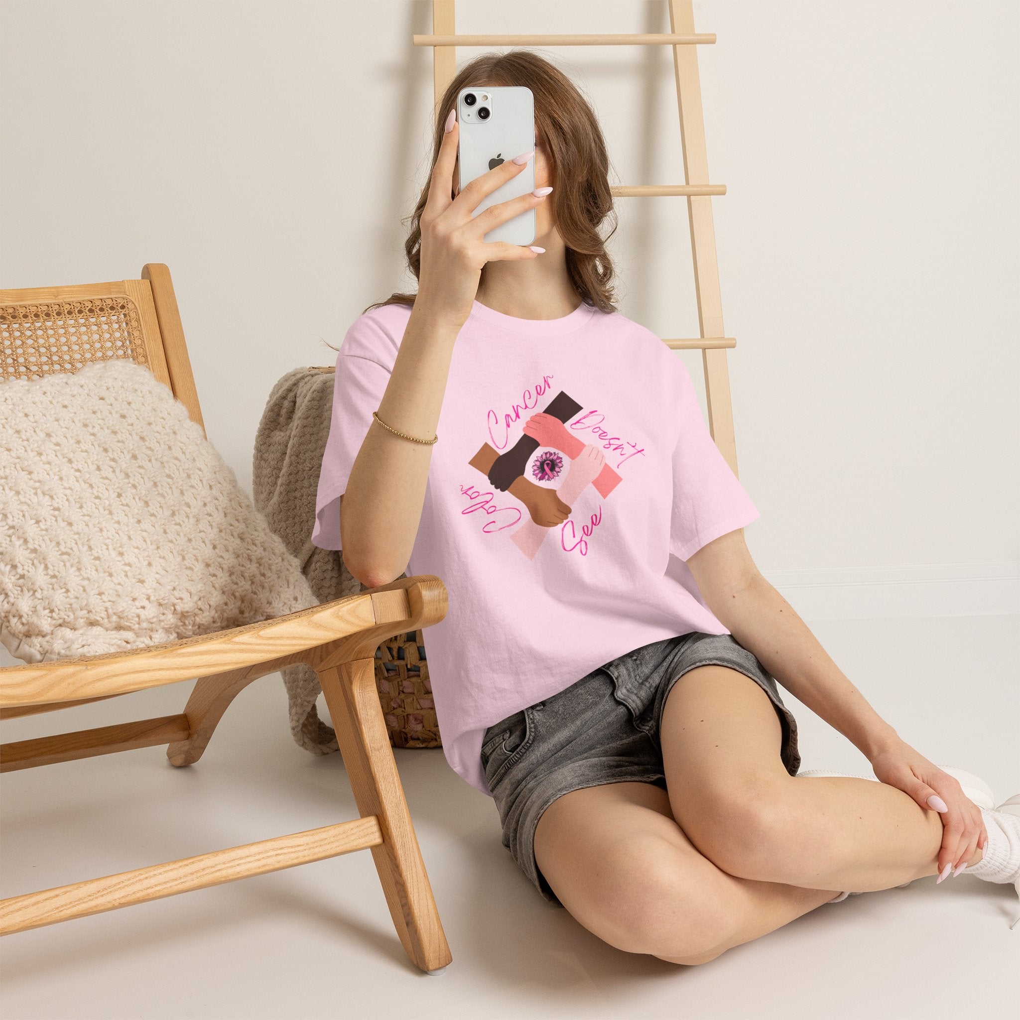Cancer Support Awareness T-Shirt — "Cancer Doesn't See Color"