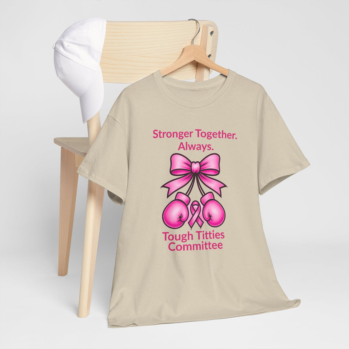 T-Shirt — "Tough Tittie Committee" Breast Cancer Support Tee (Stronger Together)