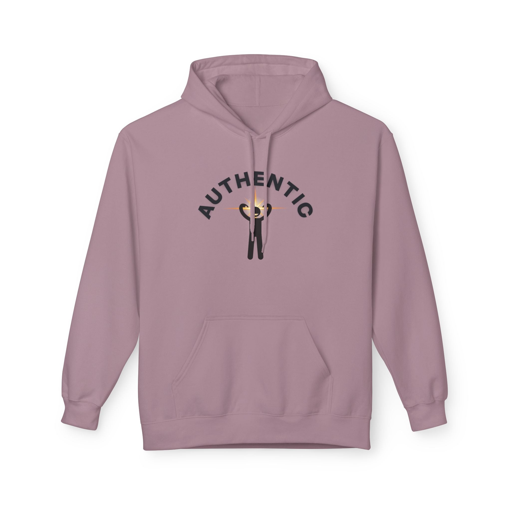 Authentic you Hoodie — 'Authentic' Graphic Pullover