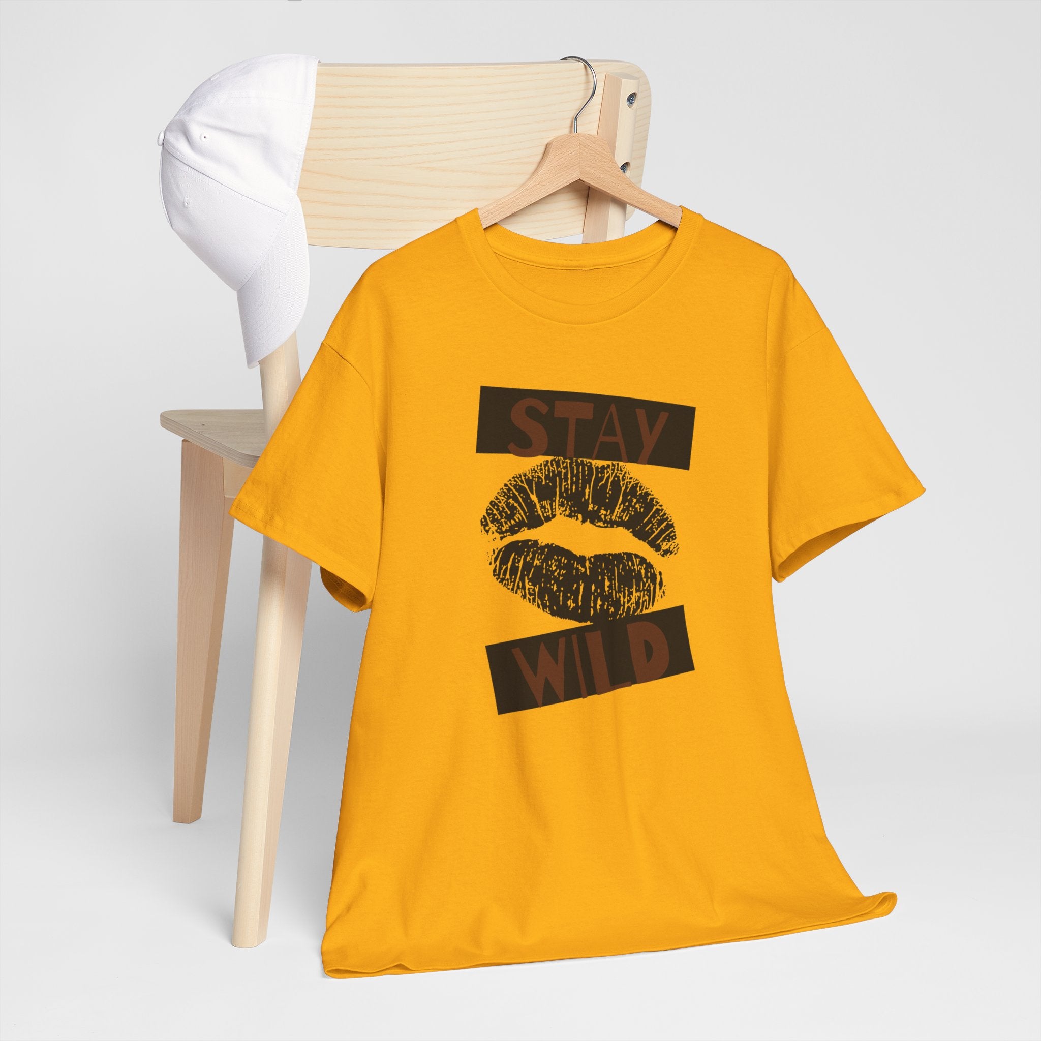 Stay Wild Lip Print T‑Shirt