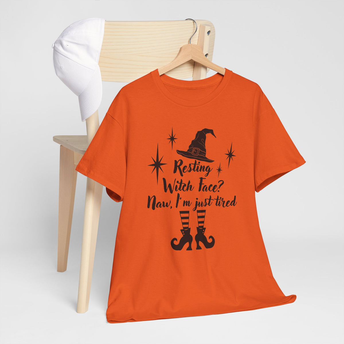 Witch T-Shirt - “Resting Witch Face? Naw, I’m Just Tired” Halloween Tee