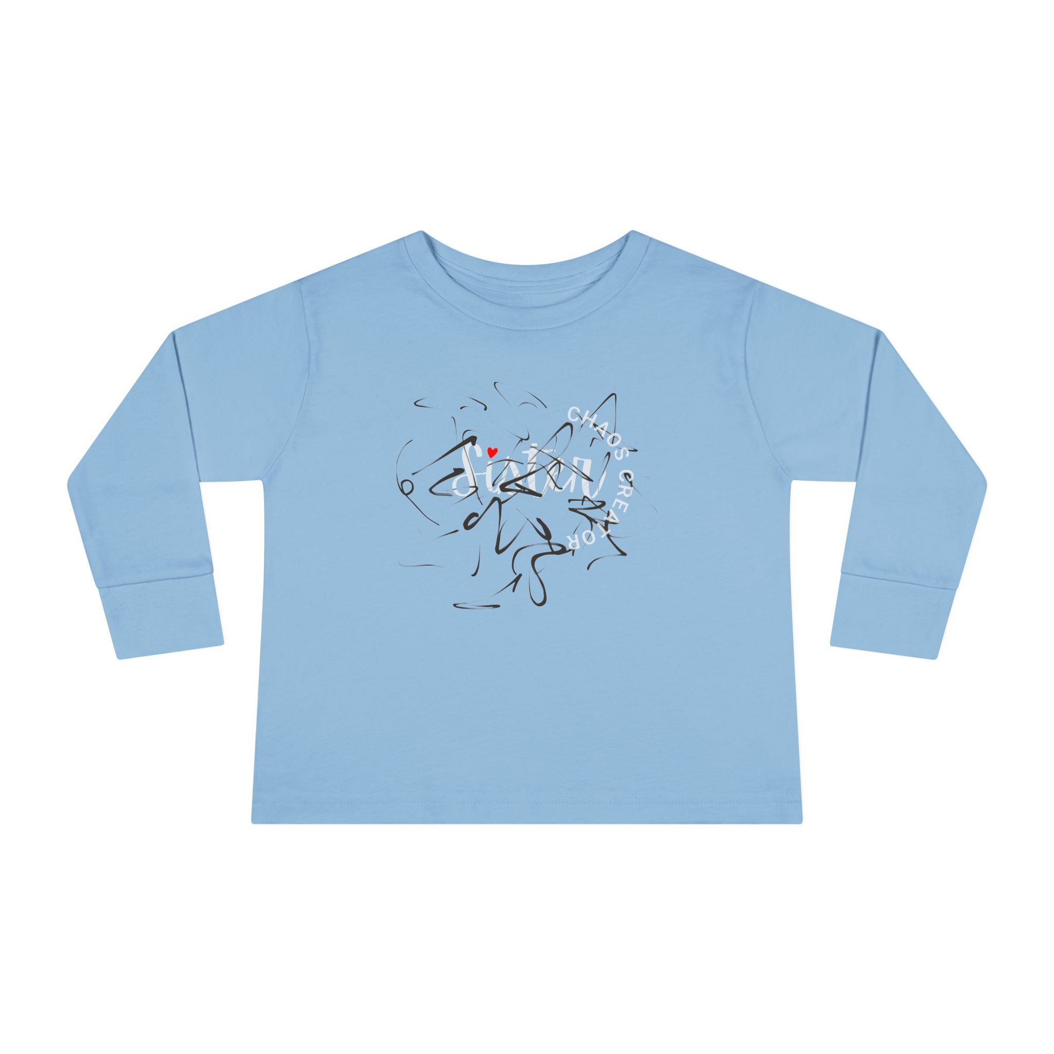 Toddler Long Sleeve Tee — 'Sister Chaos Creator' Toddler Shirt