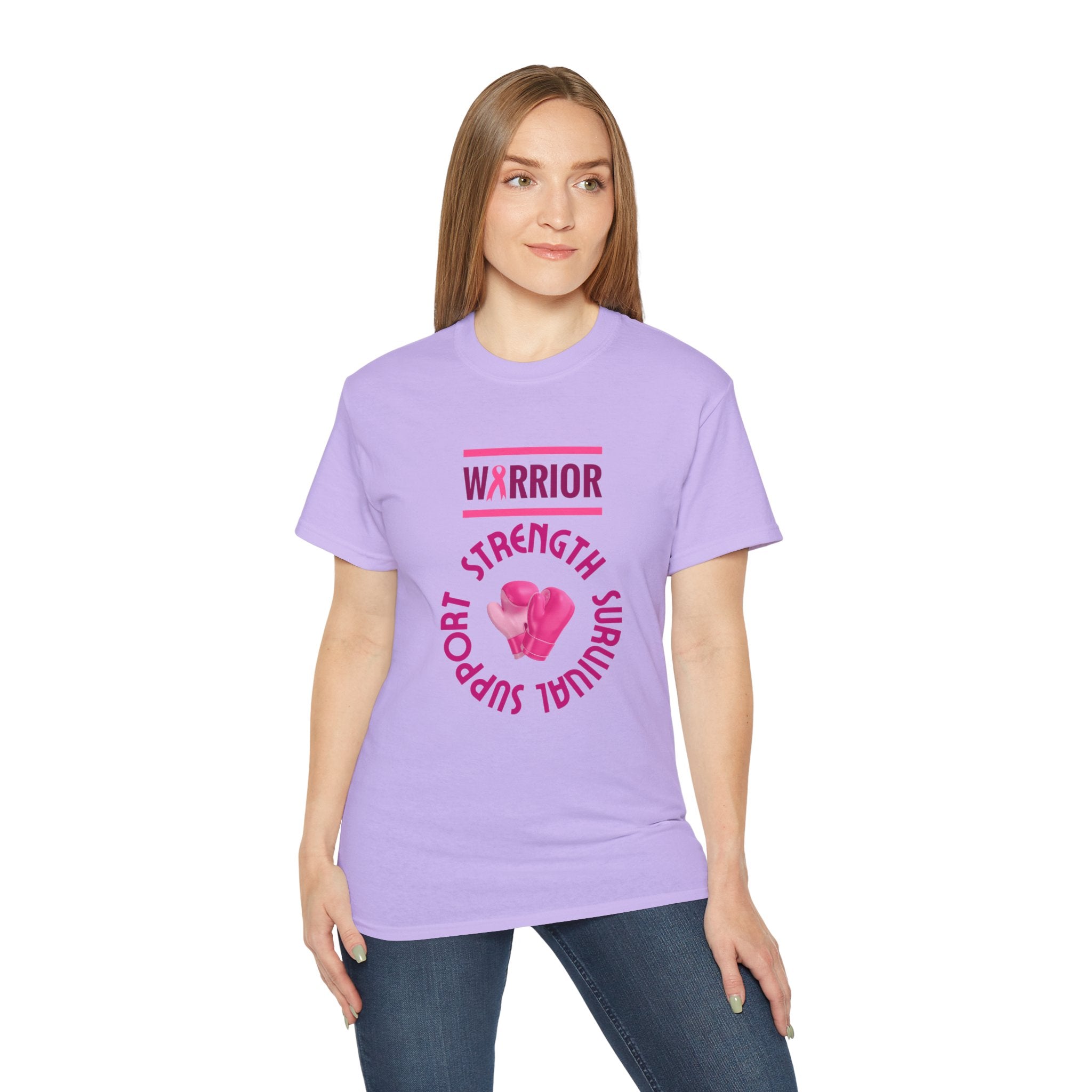 Breast Cancer Warrior T-Shirt — Support Strength Survival Tee