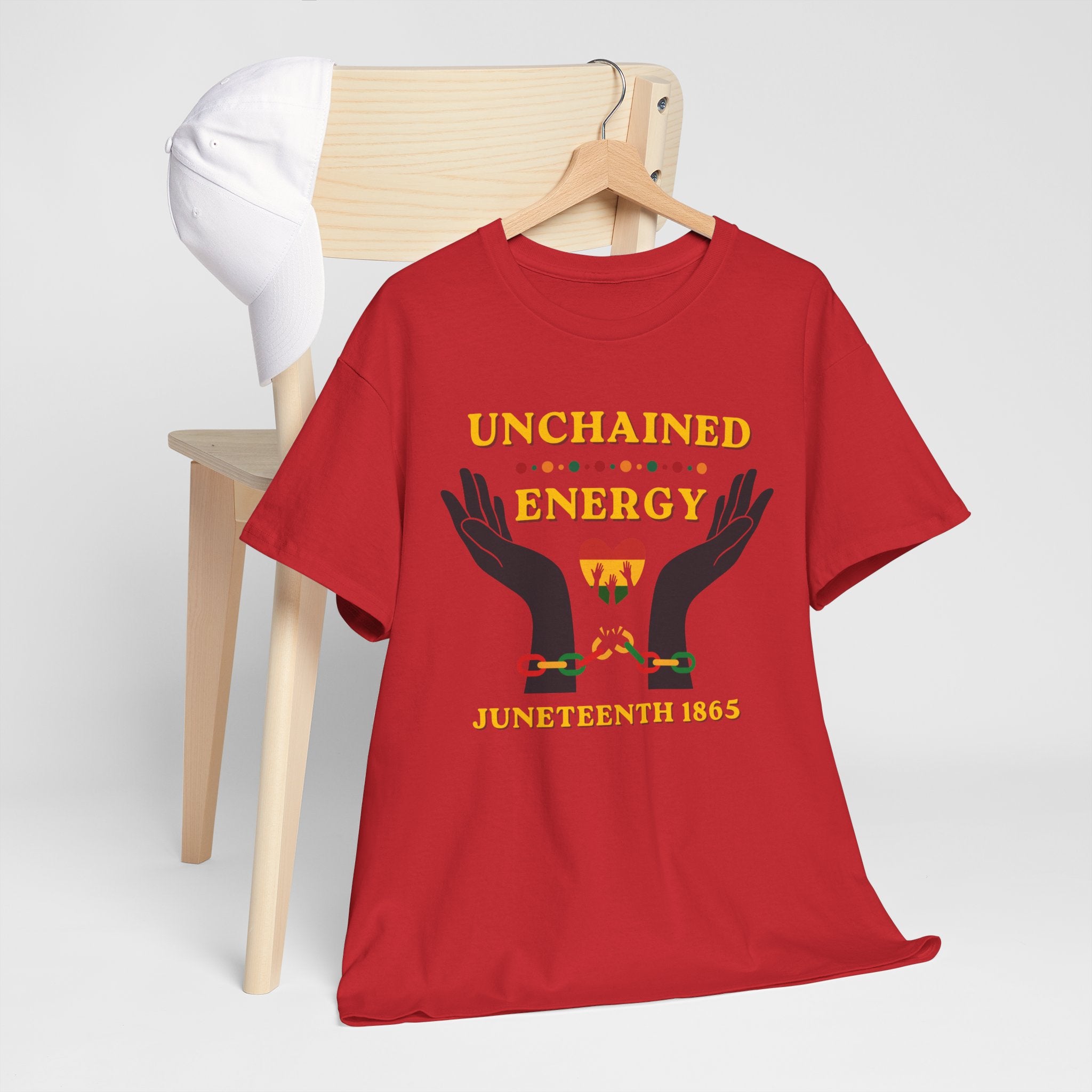 Juneteenth "Unchained Energy" Tee — Juneteenth 1865 Celebration T-Shirt