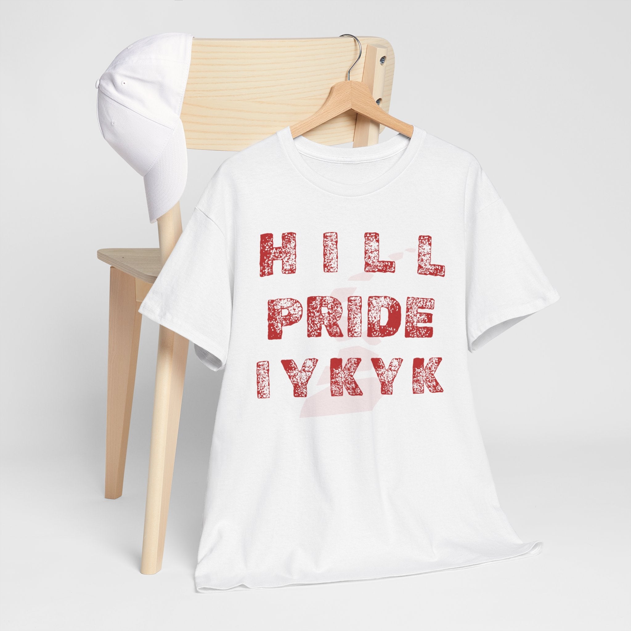 Hill Pride Cobblestone Road Graphic Tee — Red Brick Path Text Design
