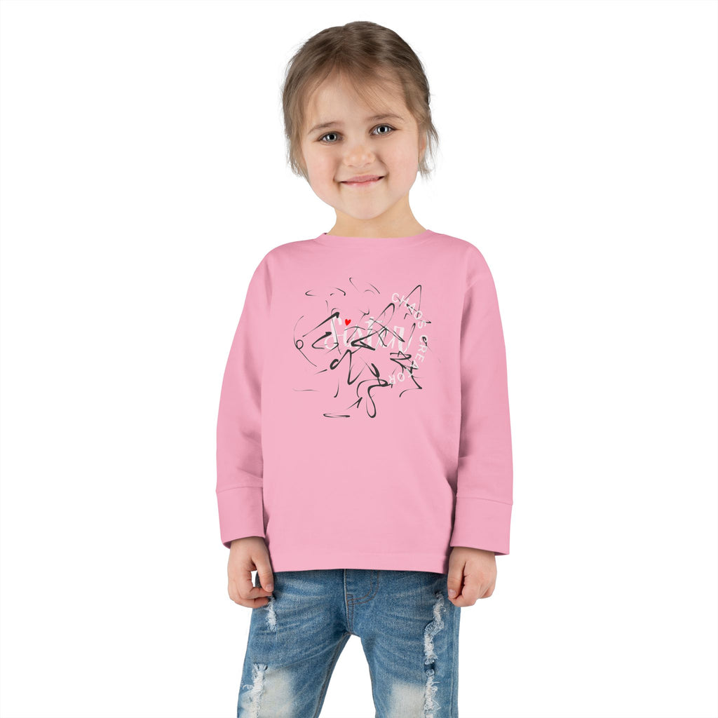 Toddler Long Sleeve Tee — 'Sister Chaos Creator' Toddler Shirt