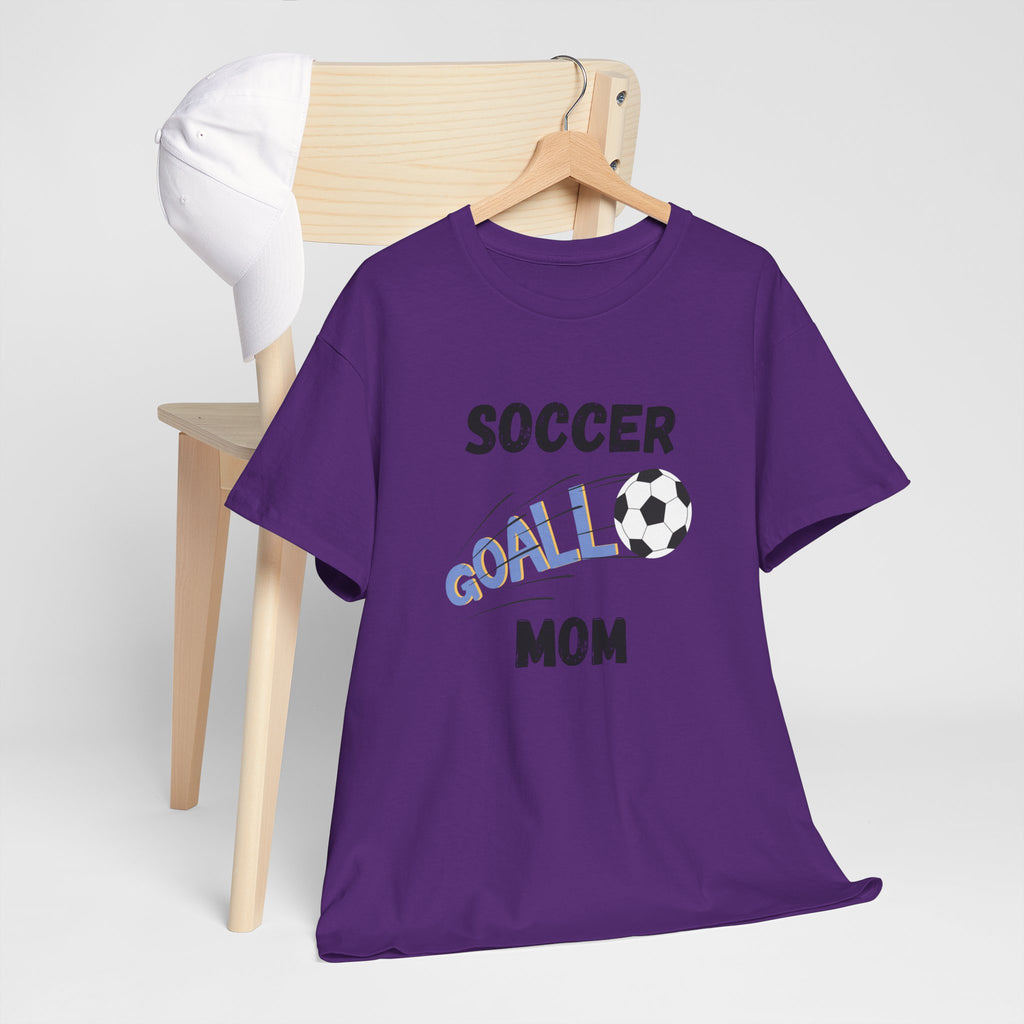 Soccer Mom T‑Shirt — 'Soccer Goal!' Graphic Tee with Soccer Ball