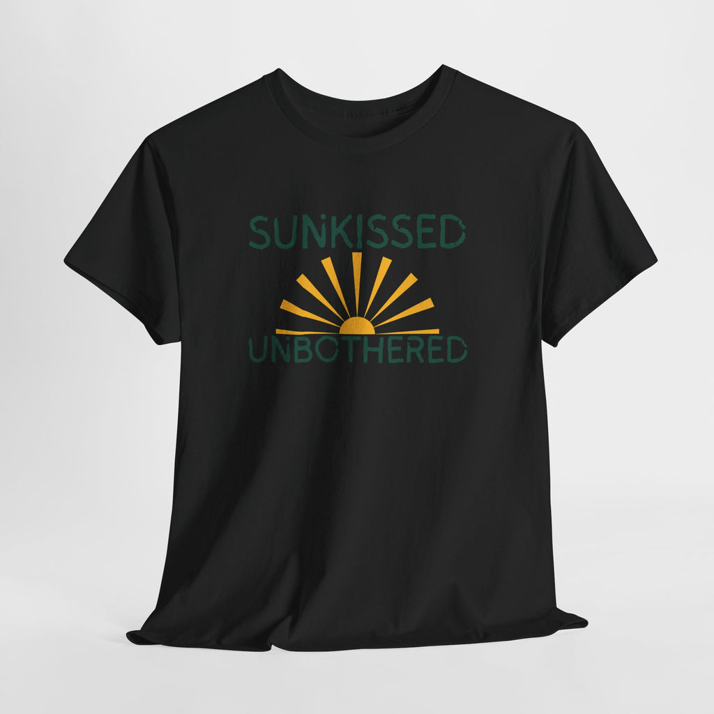 Sunkissed & Unbothered Tee — Summer Sunset Graphic T-Shirt